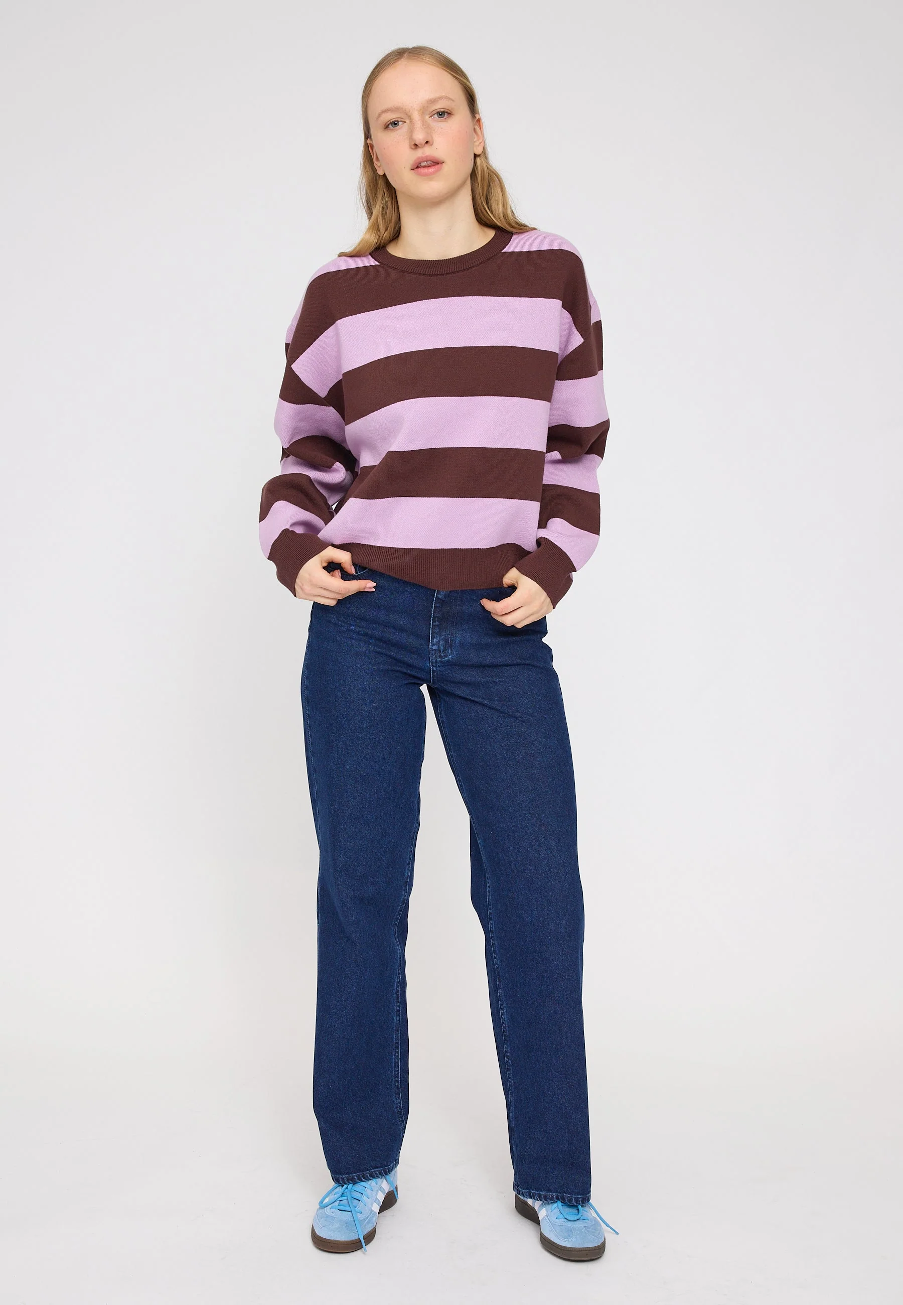 Striped Jacquard Knit Jumper - Image 5