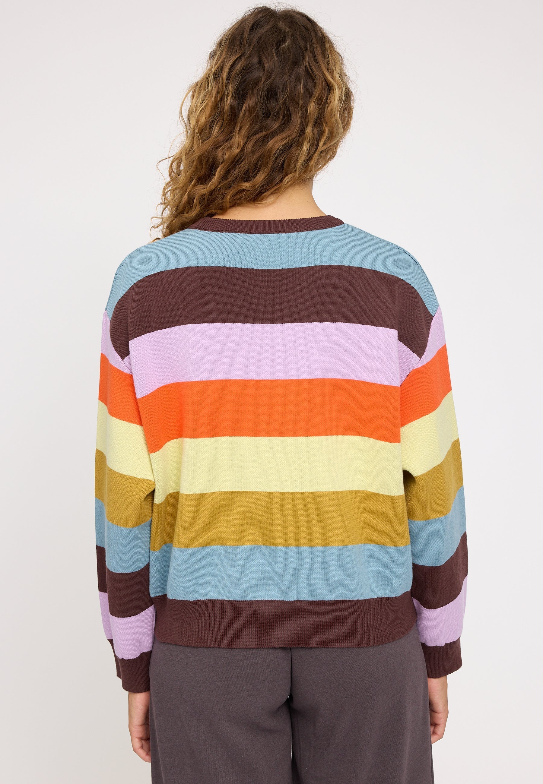 Striped Jacquard Knit Jumper - Image 8