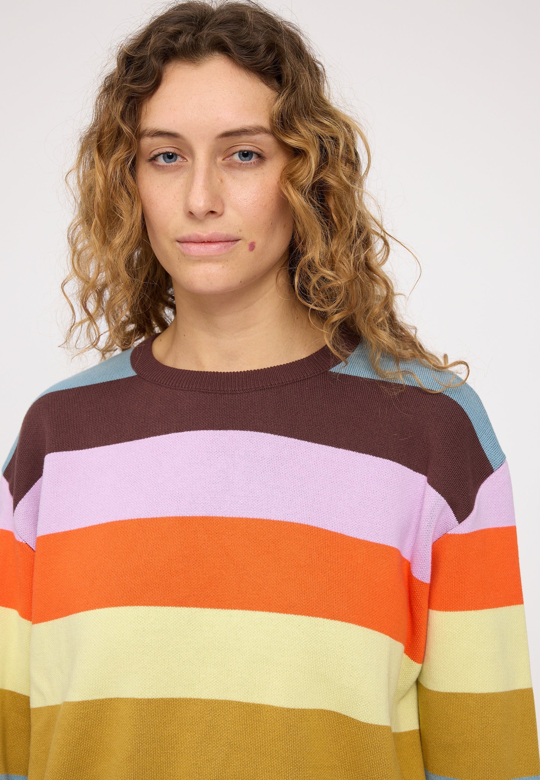 Striped Jacquard Knit Jumper - Image 9