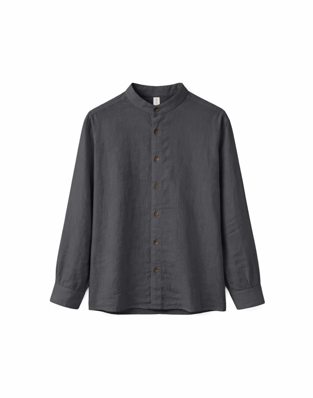 Stand Collar Linen Shirt - Image 15
