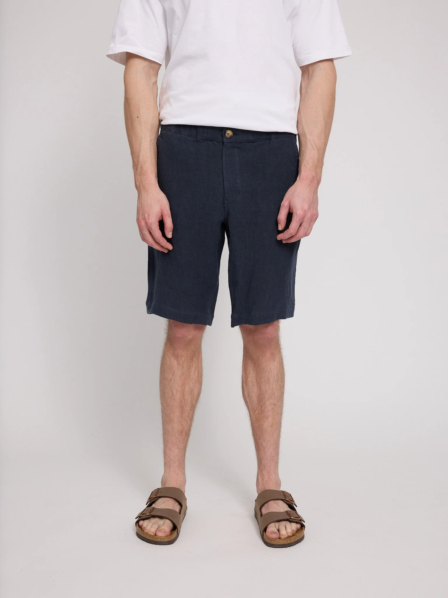 Regular Linen Shorts