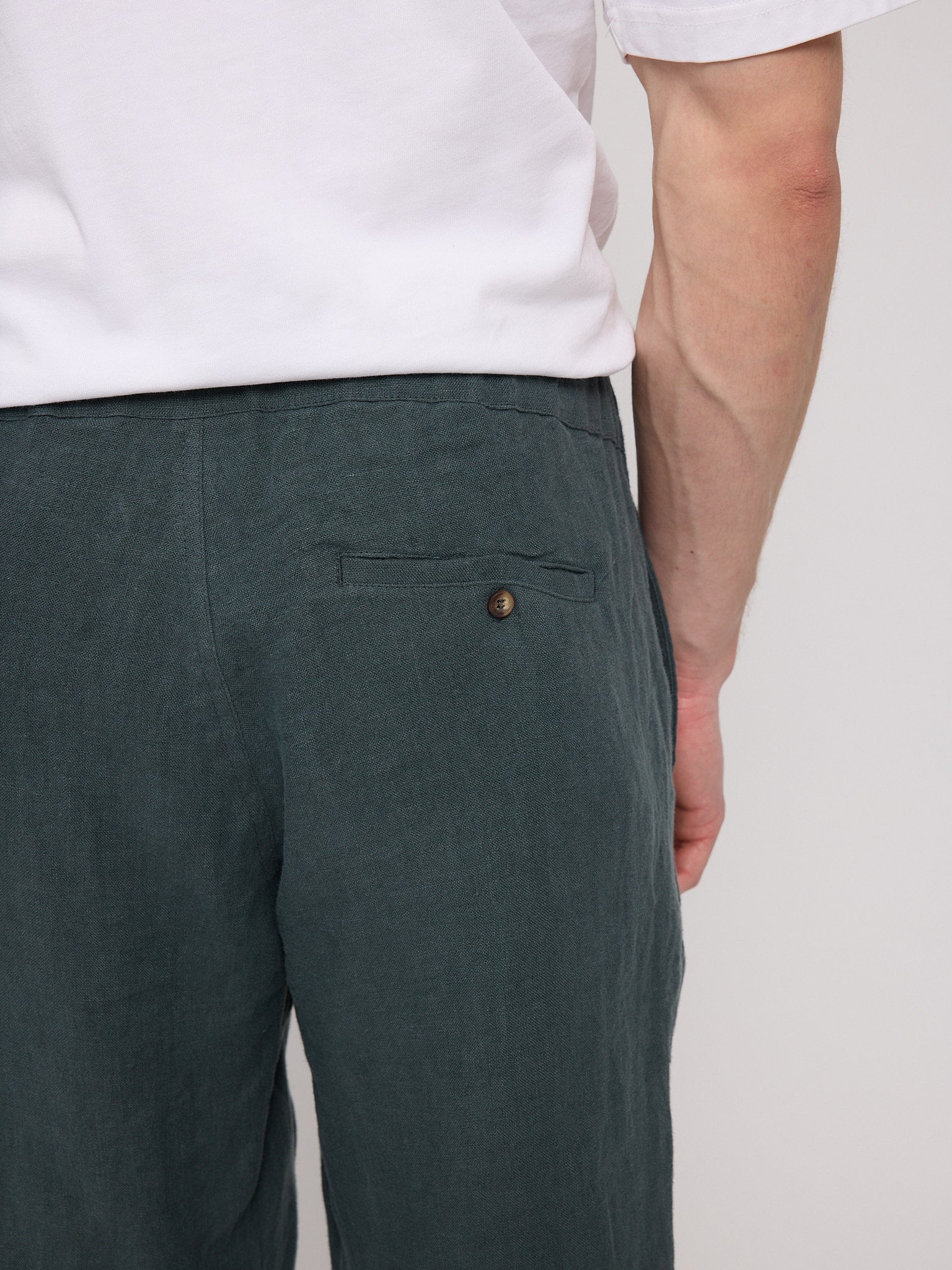 Regular Linen Shorts - Image 13