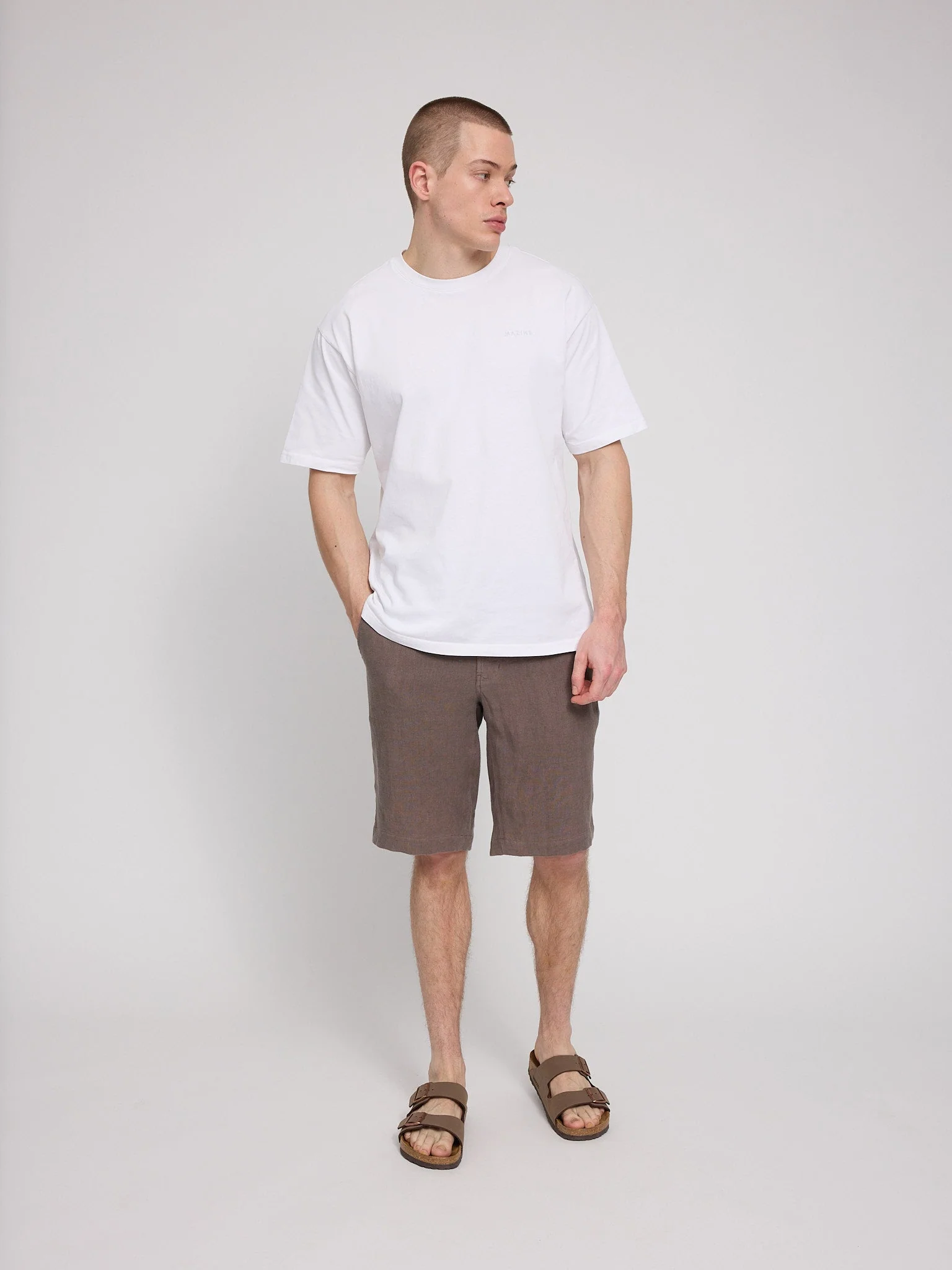 Regular Linen Shorts - Image 31