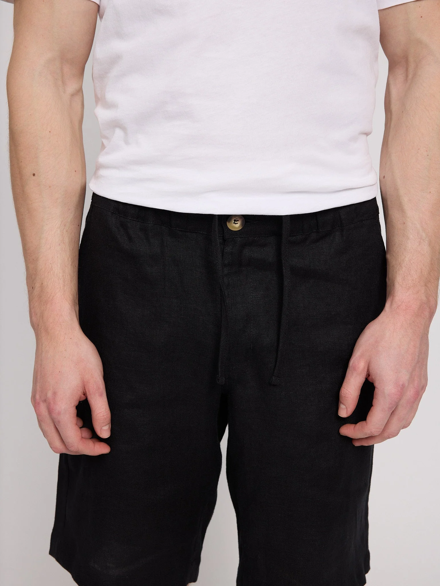 Regular Linen Shorts - Image 41