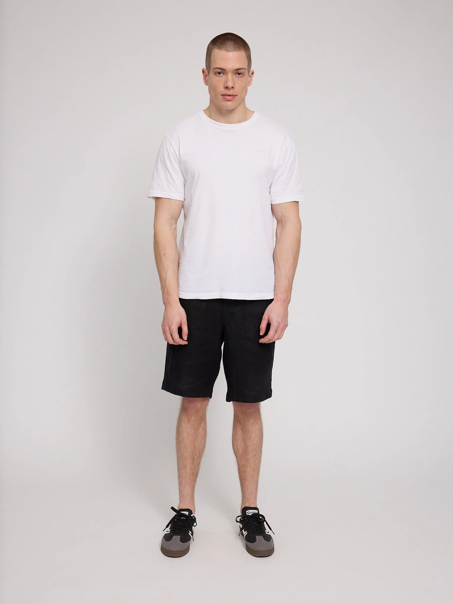 Regular Linen Shorts - Image 44