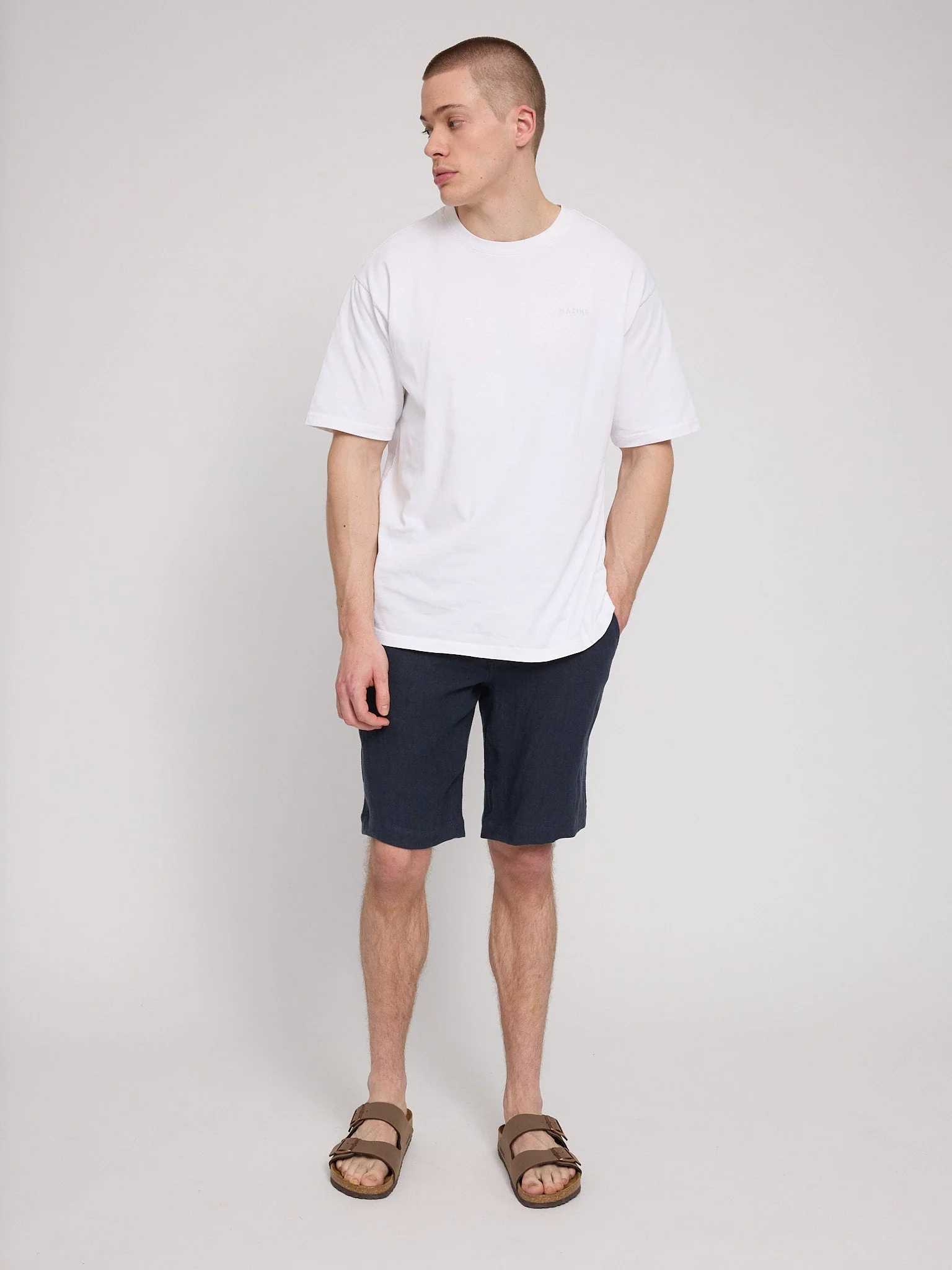 Regular Linen Shorts - Image 7