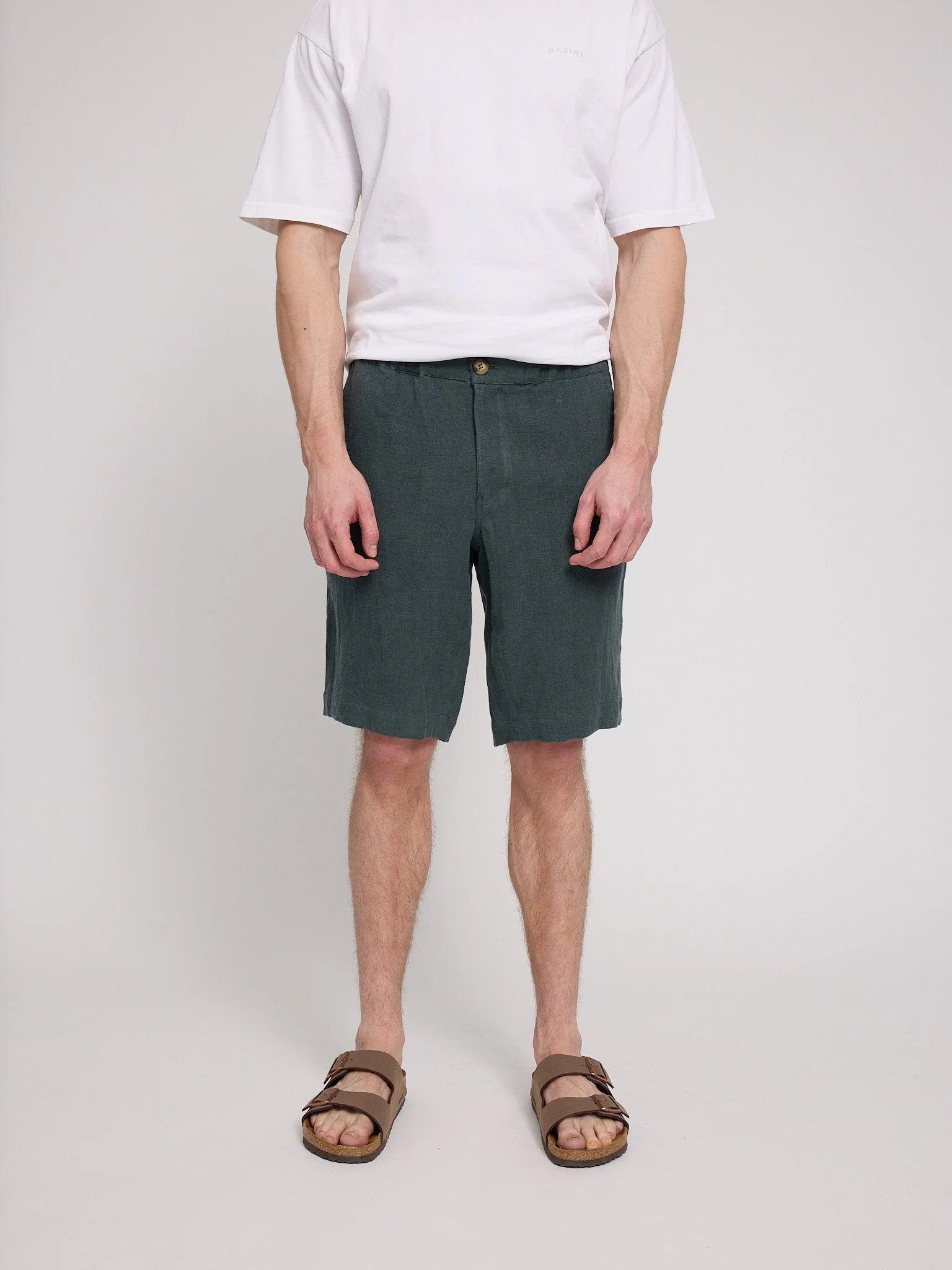 Regular Linen Shorts - Image 9