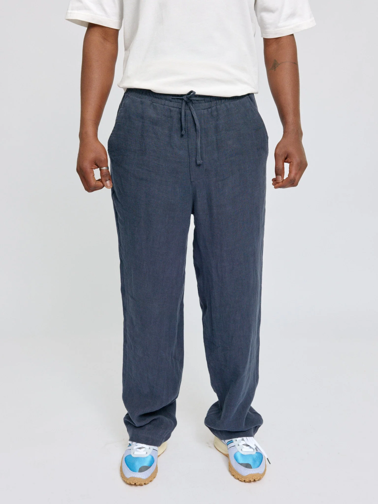 Linen Pull-on Pants
