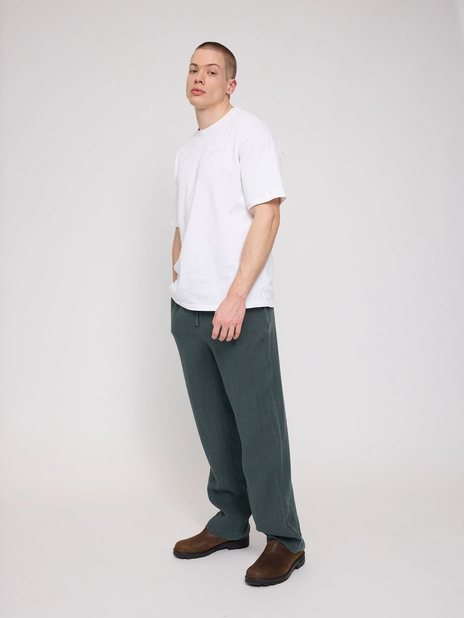 Linen Pull-on Pants - Image 13