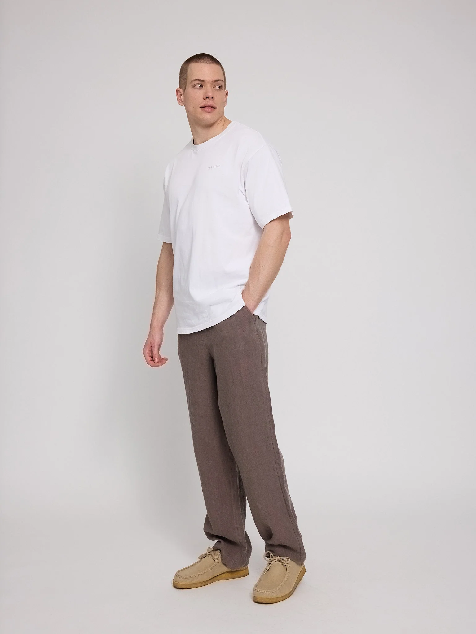 Linen Pull-on Pants - Image 21