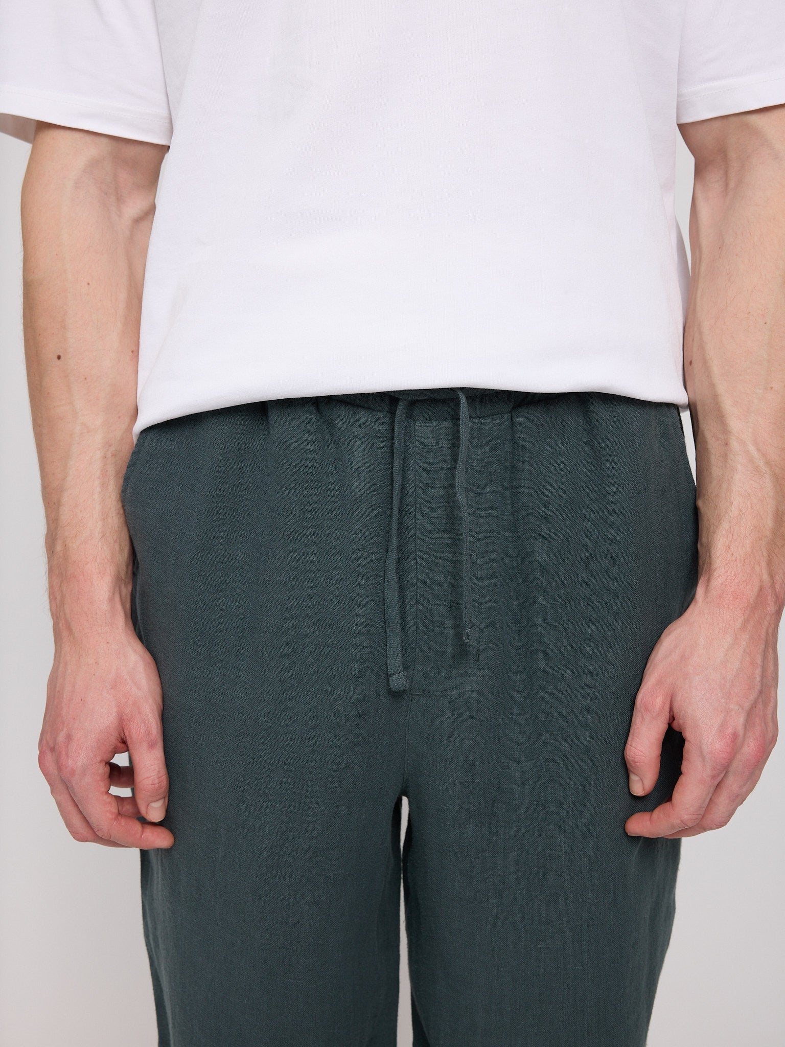 Linen Pull-on Pants - Image 9