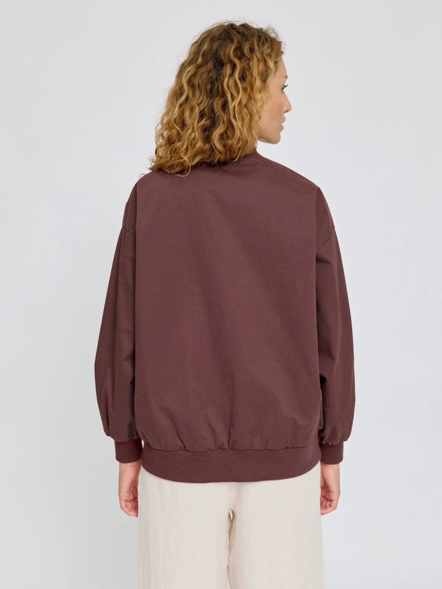 Loose Fit Cotton Bomber - Image 10