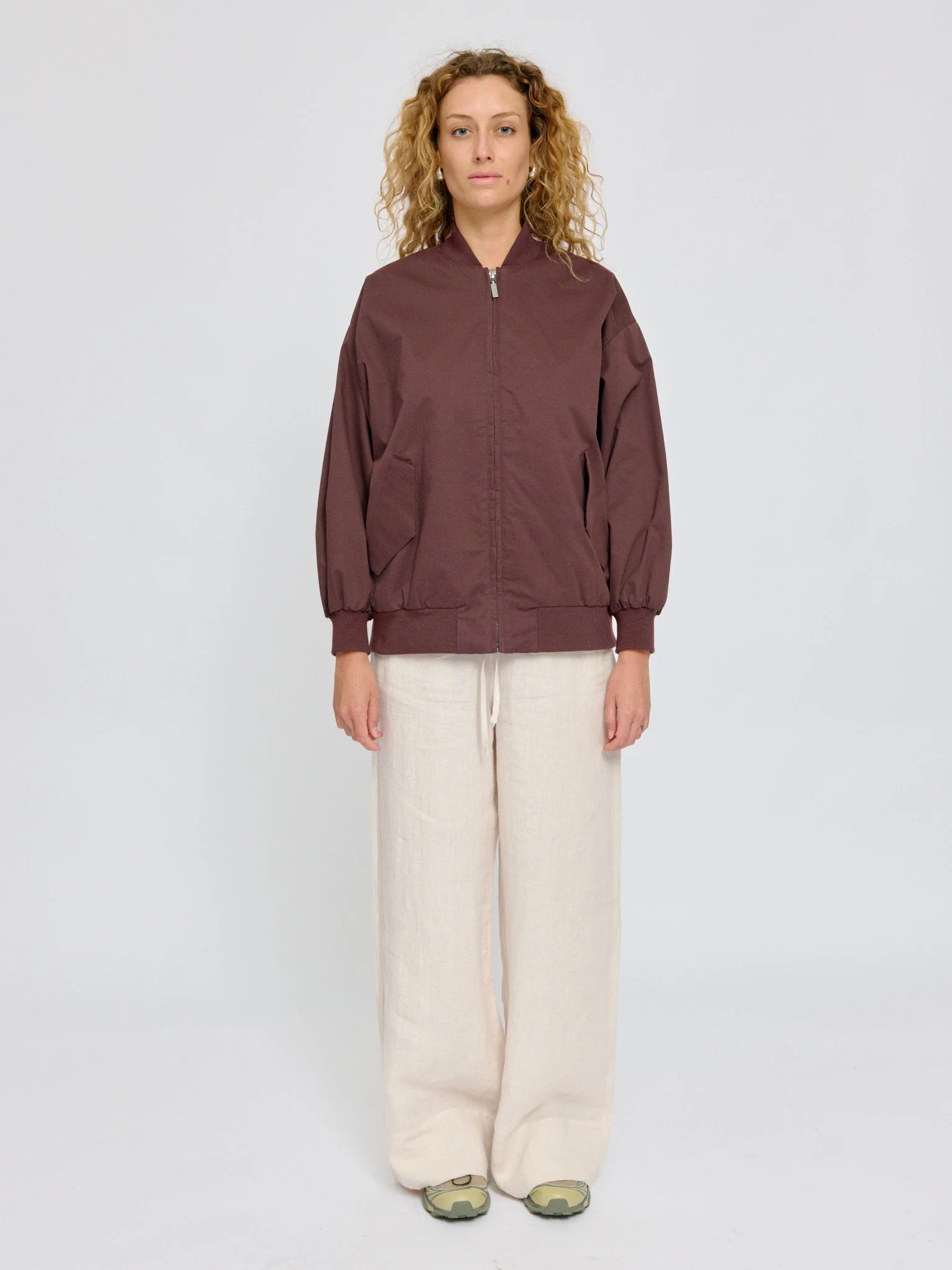 Loose Fit Cotton Bomber - Image 13