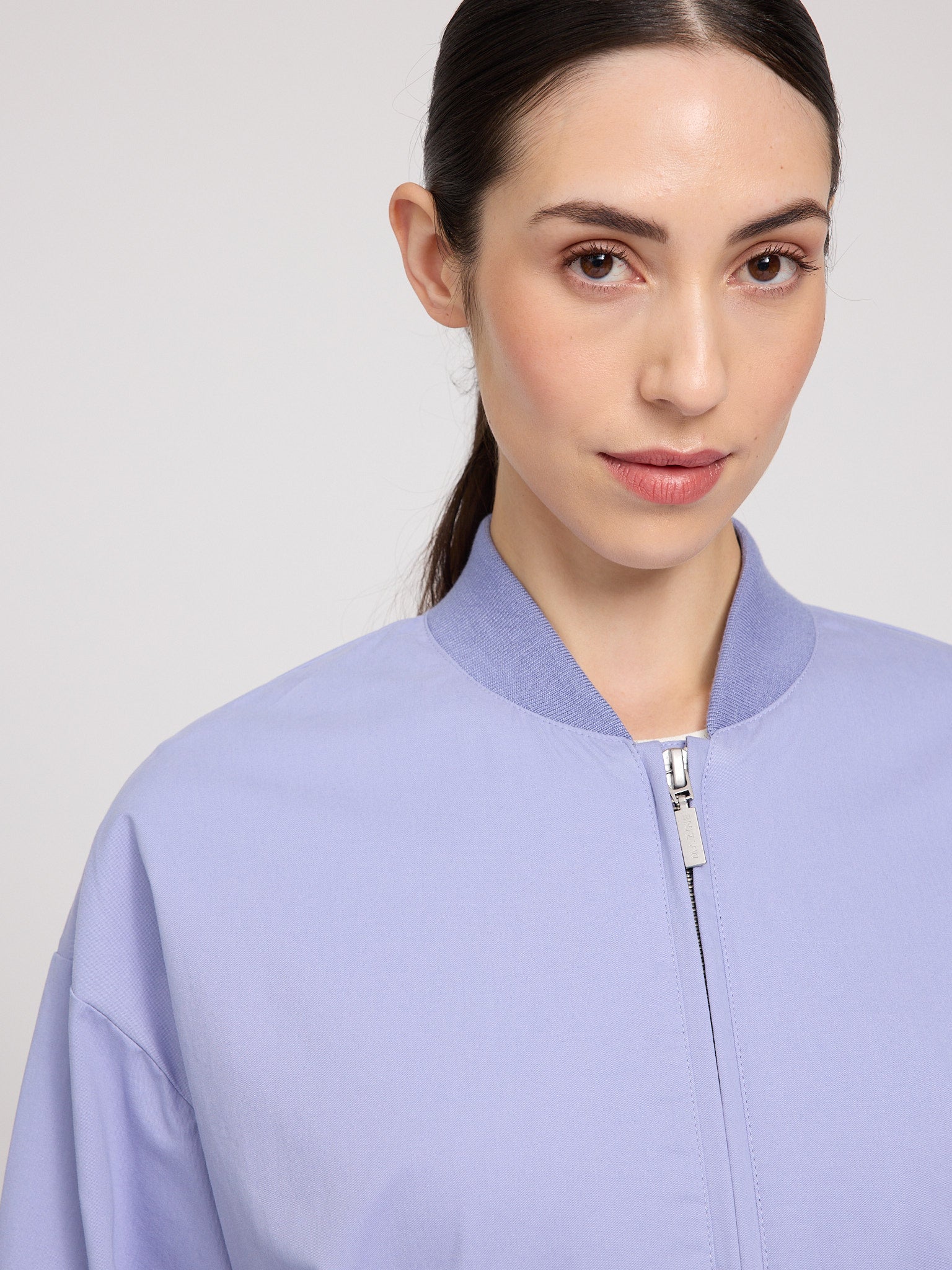 Loose Fit Cotton Bomber - Image 3