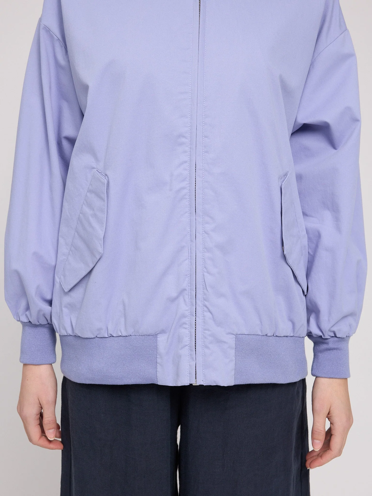 Loose Fit Cotton Bomber - Image 5