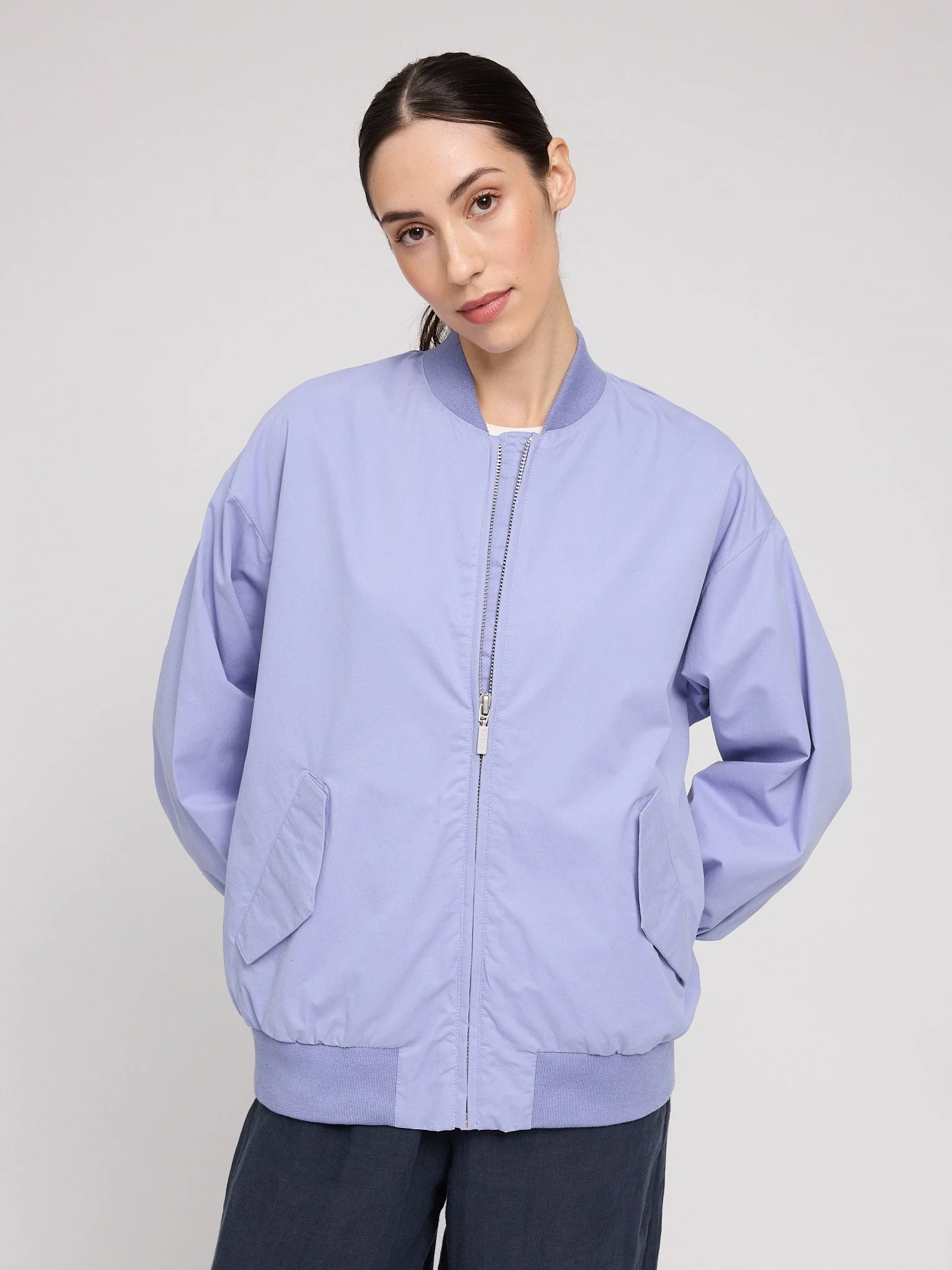 Loose Fit Cotton Bomber - Image 7