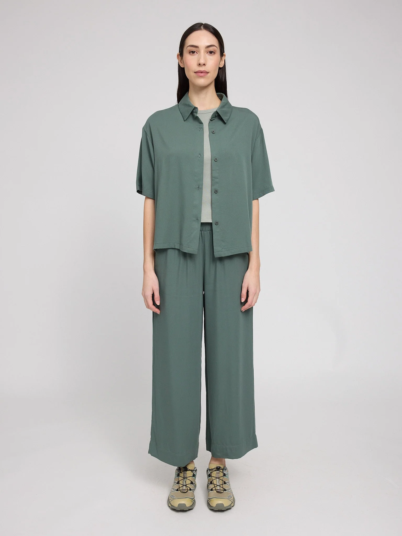 Short Sleeve Viscose Shirt - Image 10