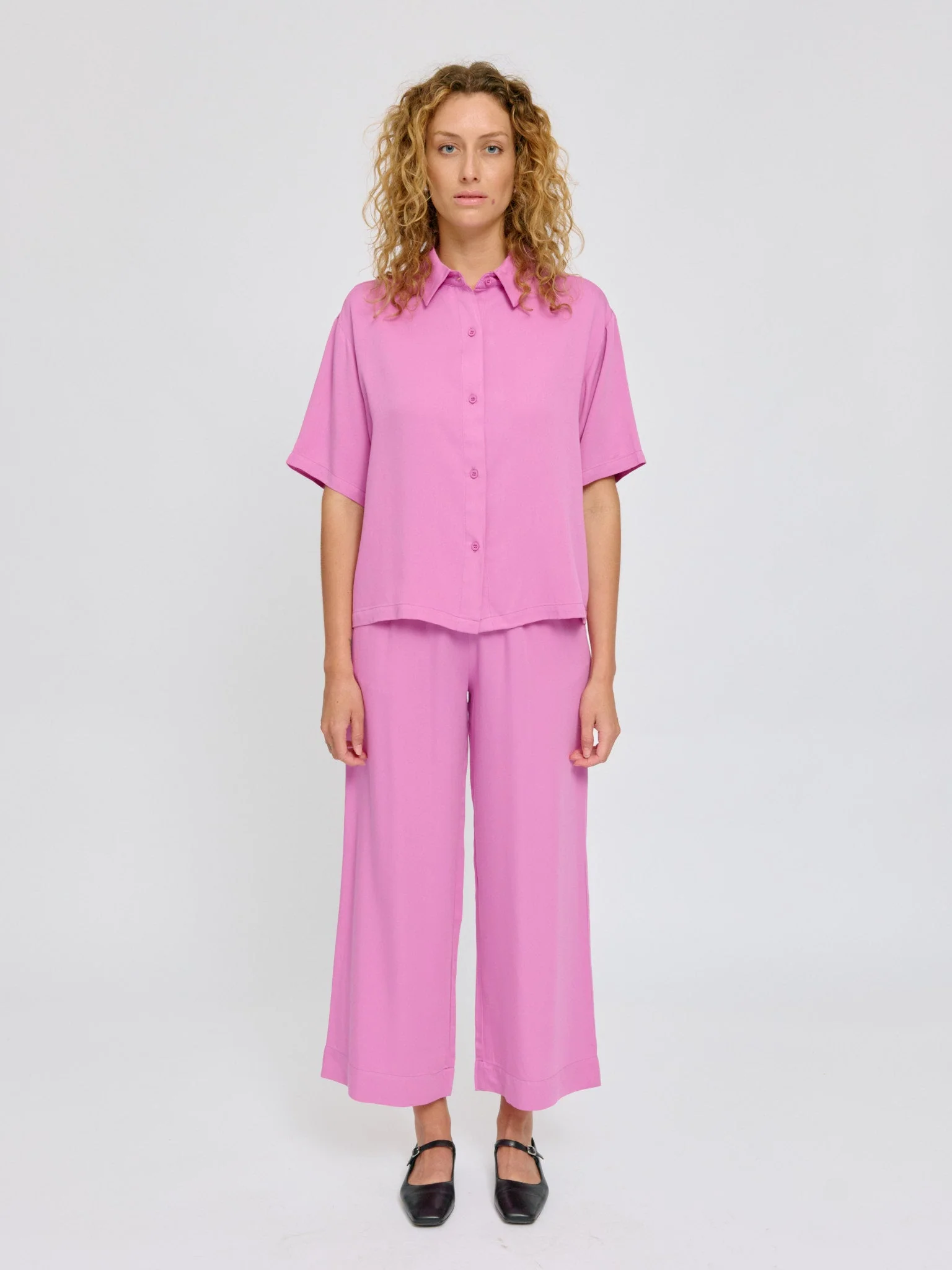 Short Sleeve Viscose Shirt - Image 16