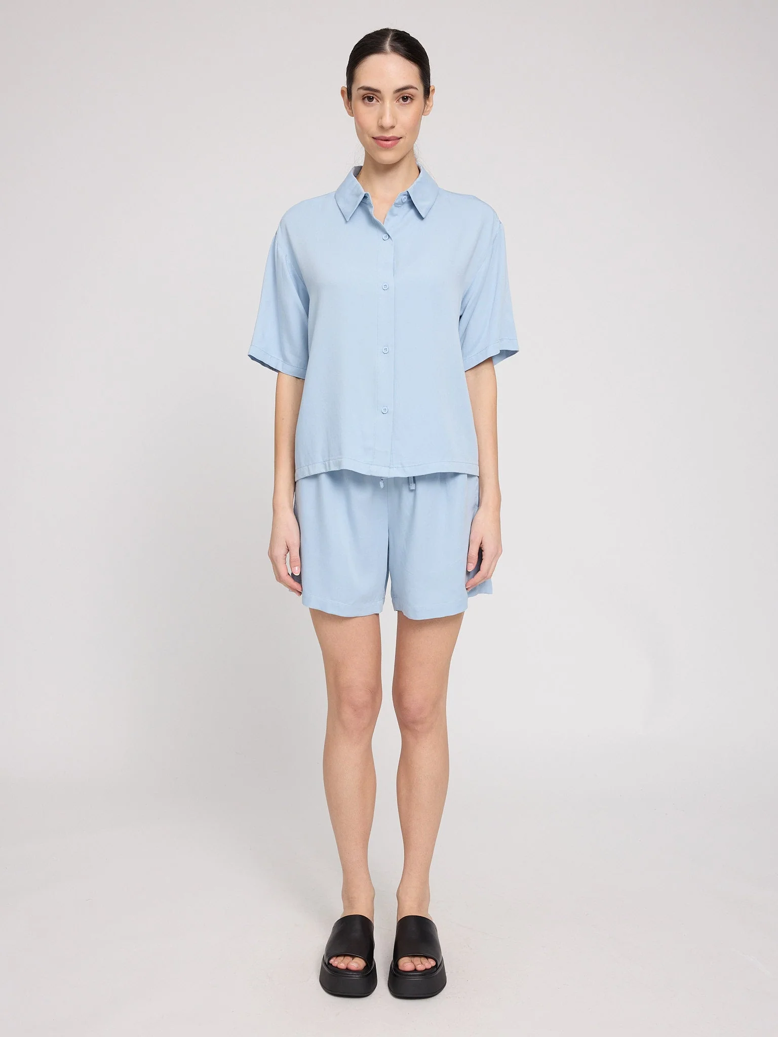 Short Sleeve Viscose Shirt - Image 4