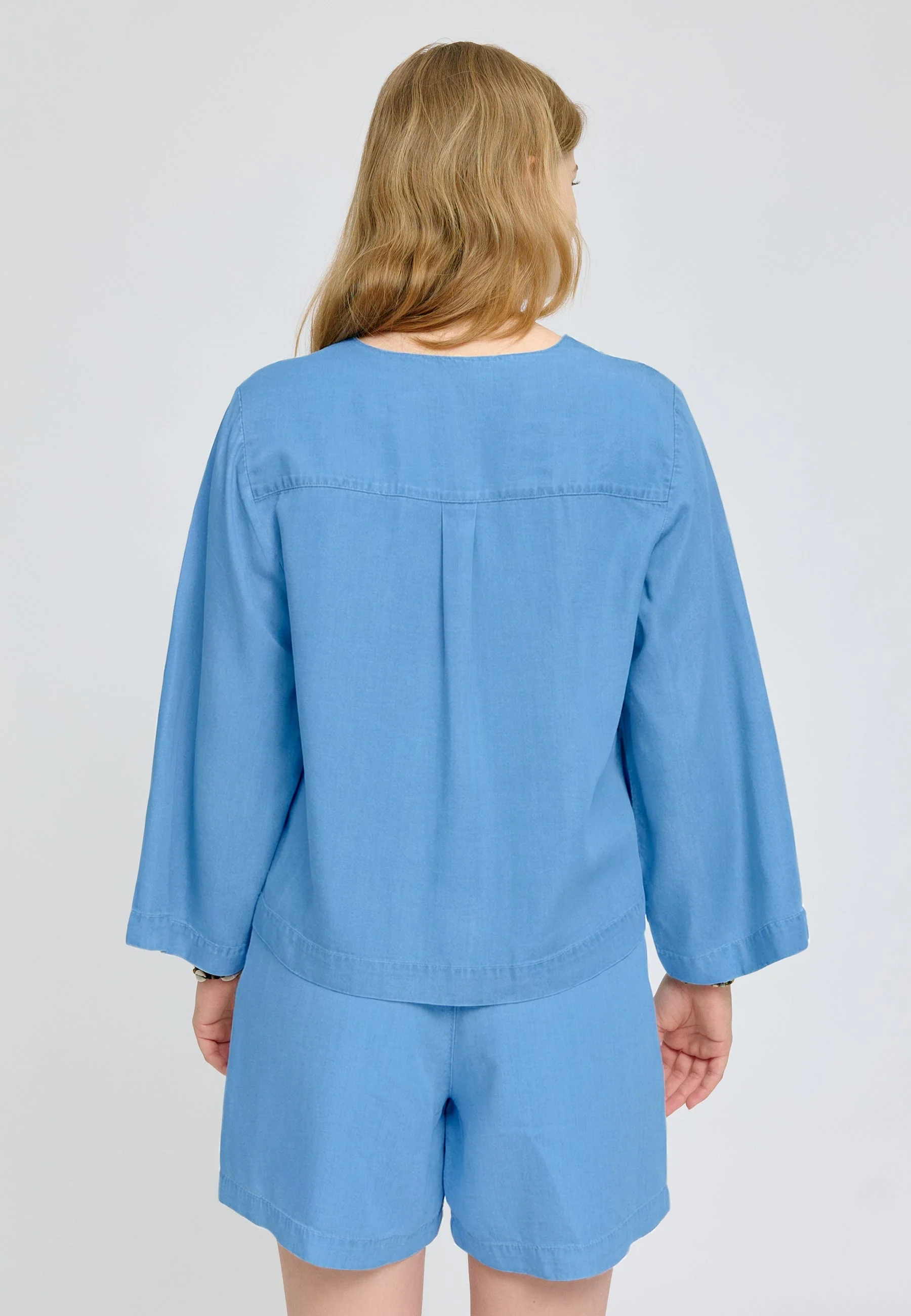 V-Neck Tencel Blouse - Image 2