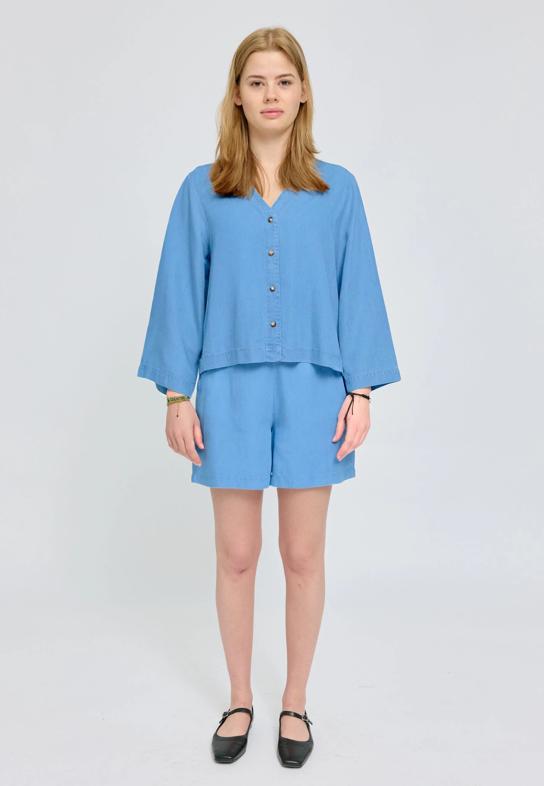 V-Neck Tencel Blouse - Image 5
