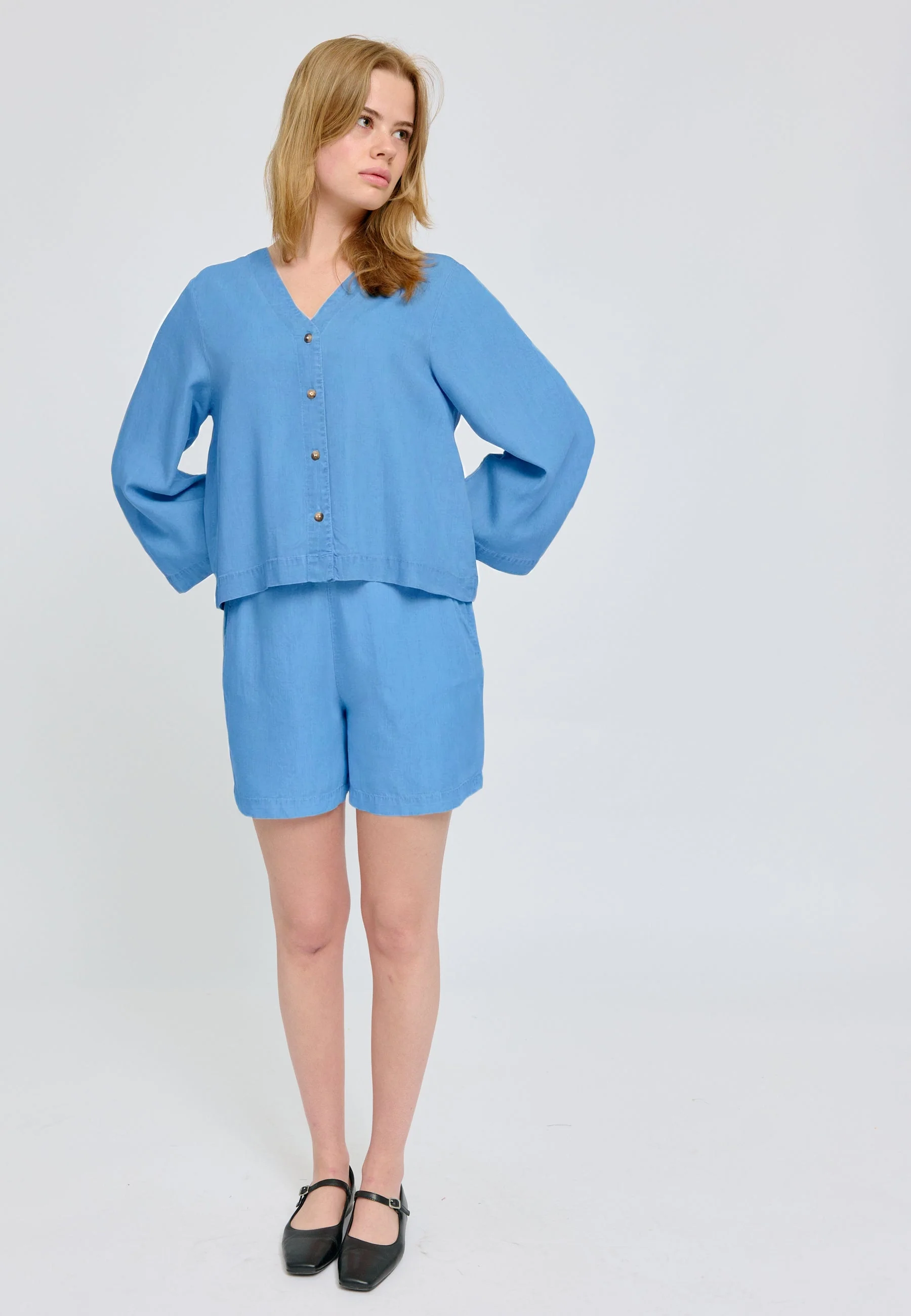 V-Neck Tencel Blouse - Image 6