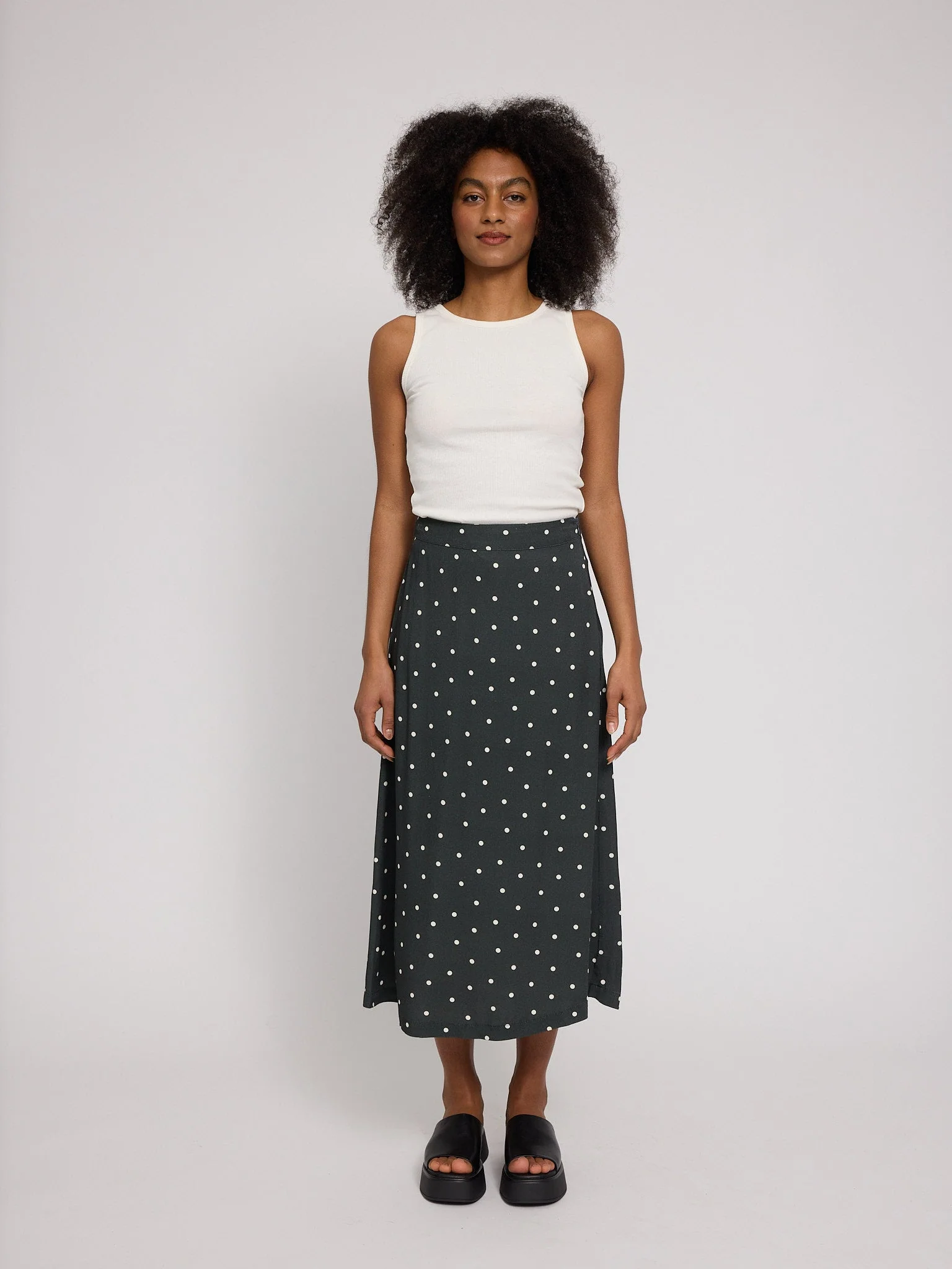 Printed Viscose Midi Skirt - Image 4
