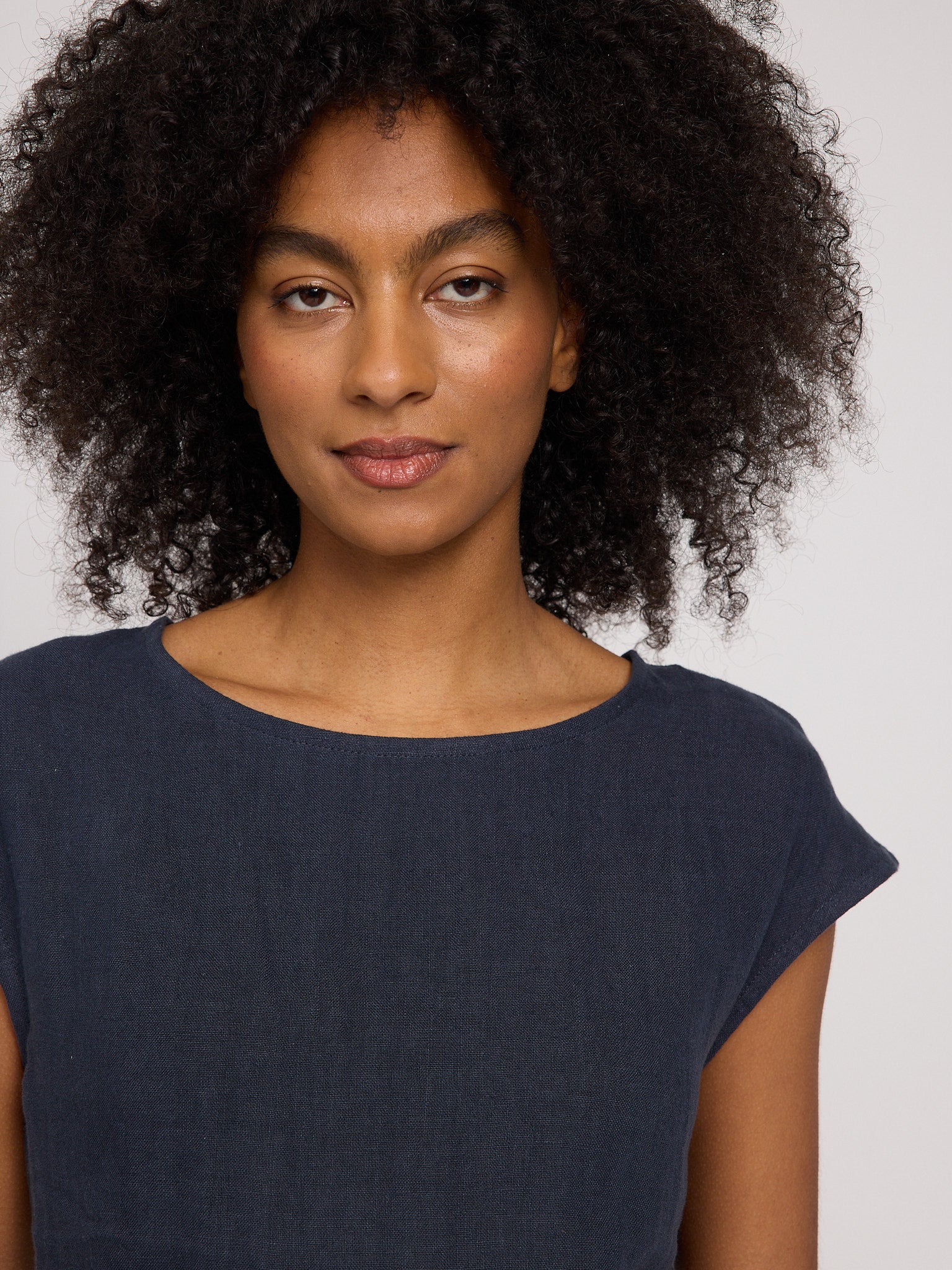 Linen Mini Dress - Image 3