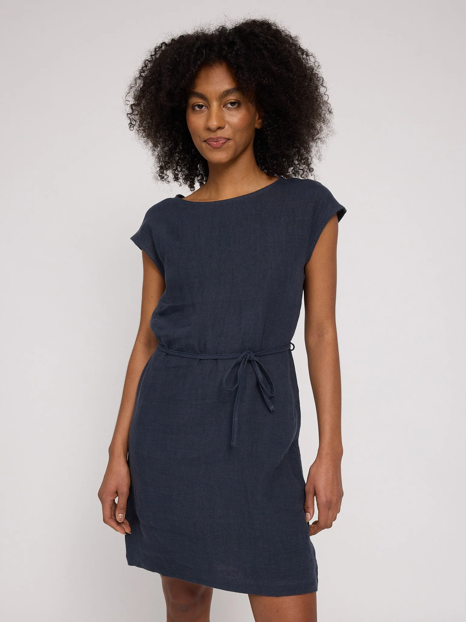 Linen Mini Dress - Image 6