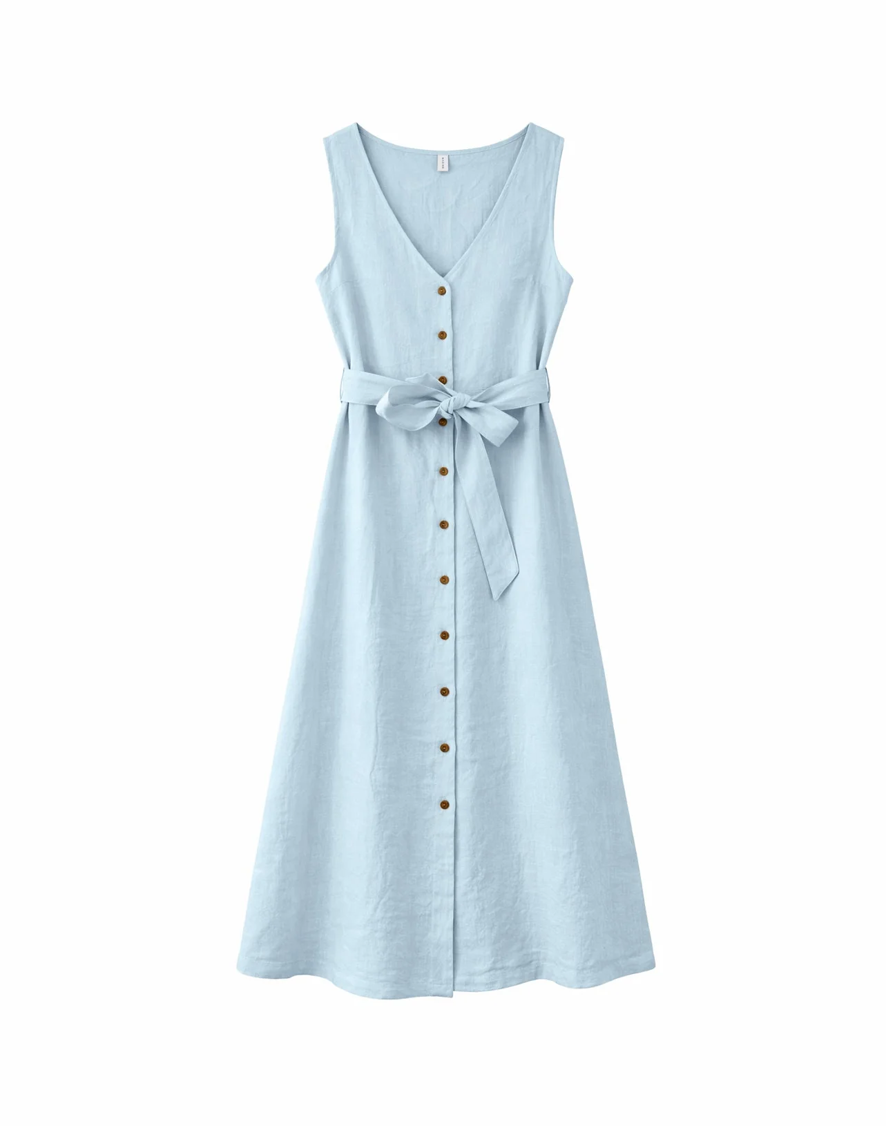 Sleeveless Linen Maxi Dress - Image 12