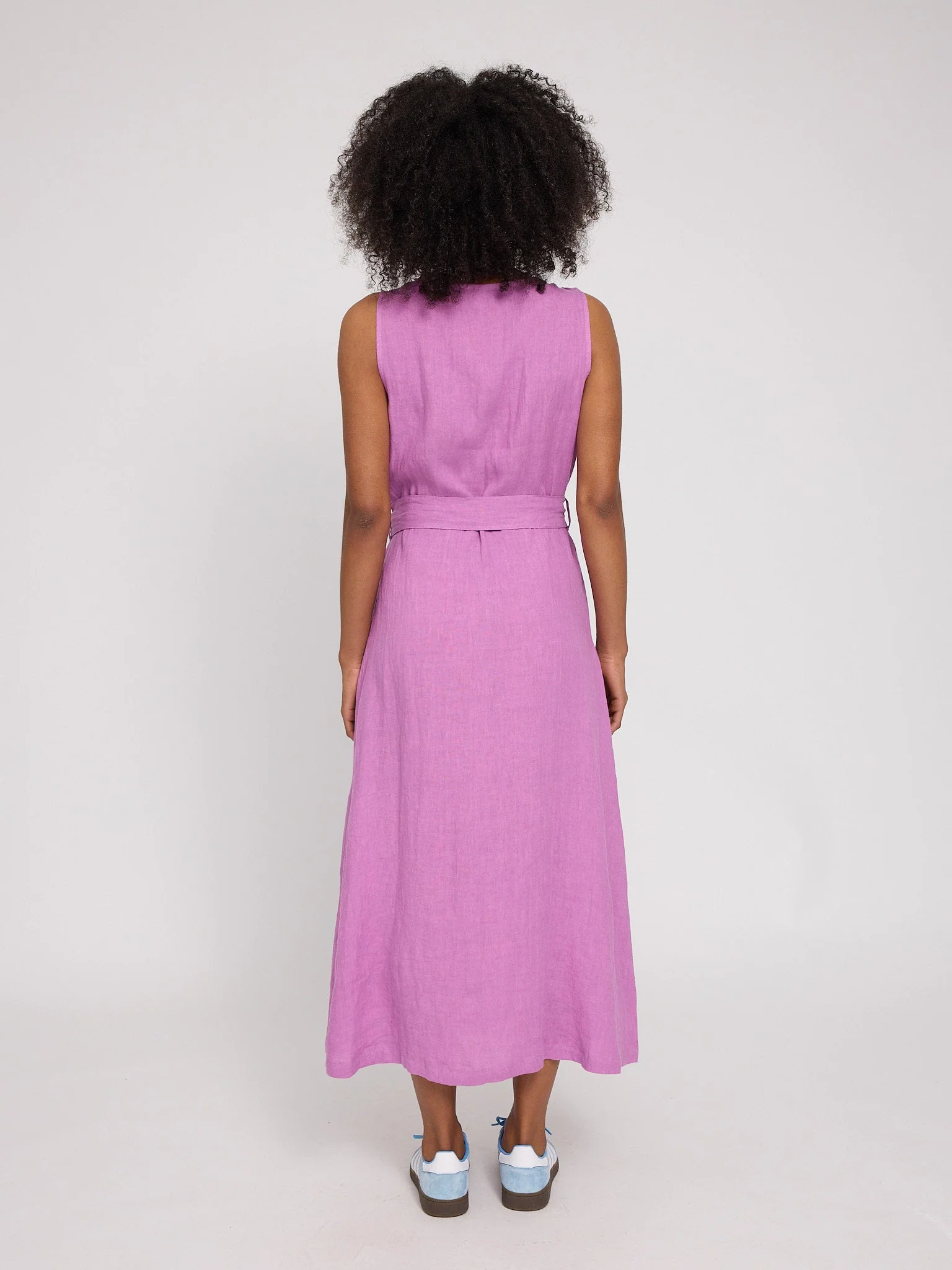 Sleeveless Linen Maxi Dress - Image 14