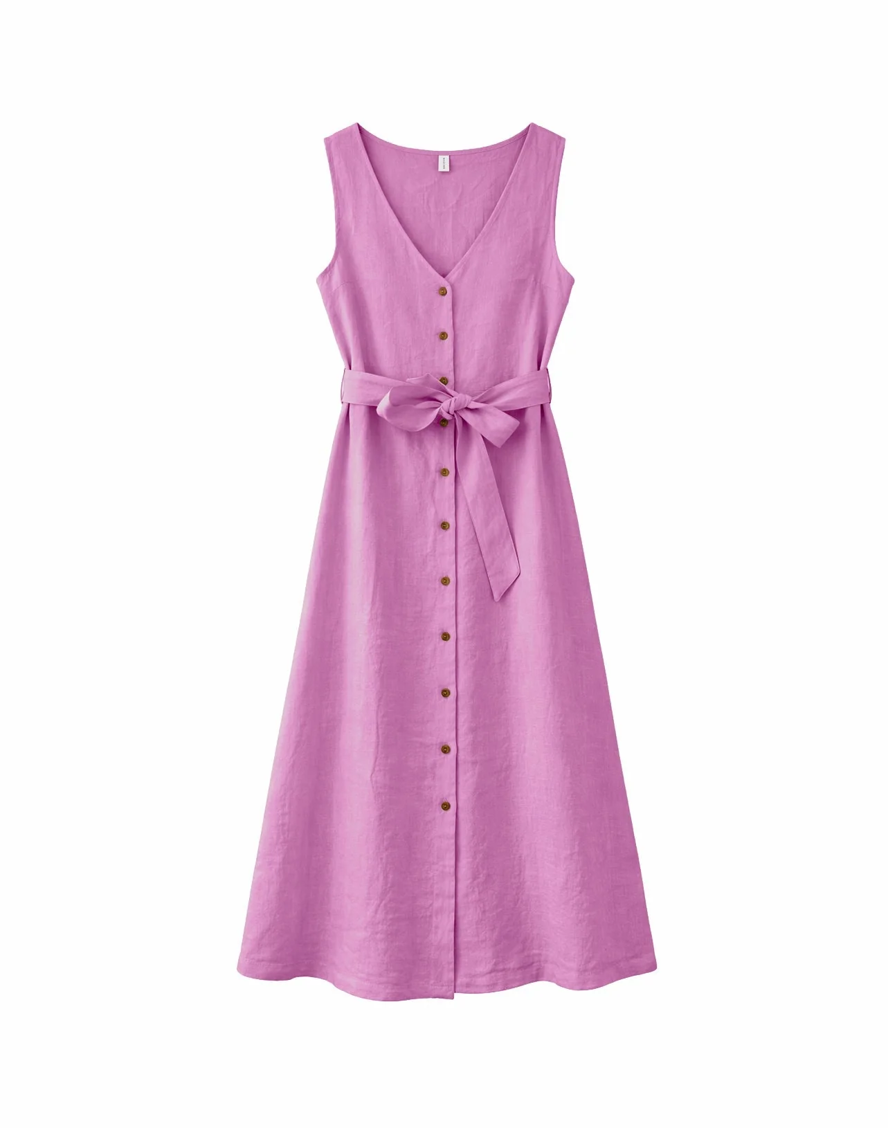 Sleeveless Linen Maxi Dress - Image 18
