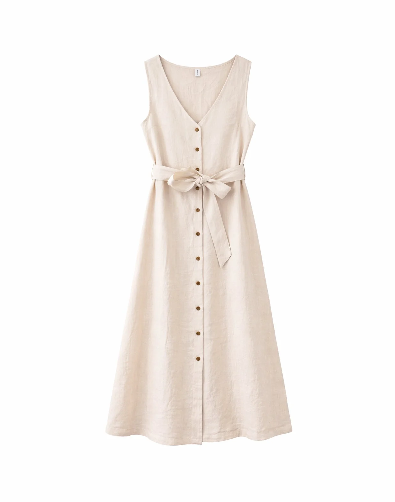 Sleeveless Linen Maxi Dress - Image 6