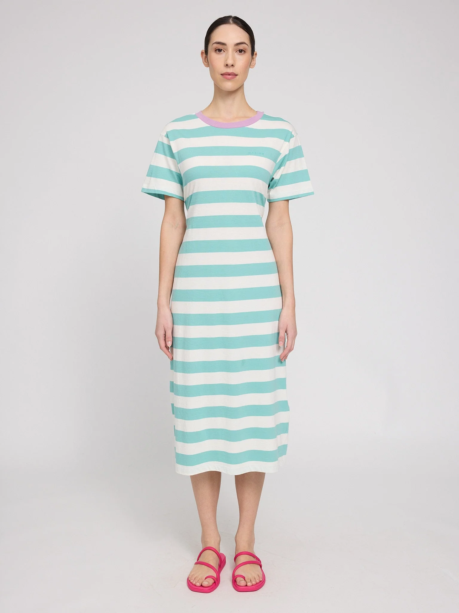 Bold Striped Jersey Dress