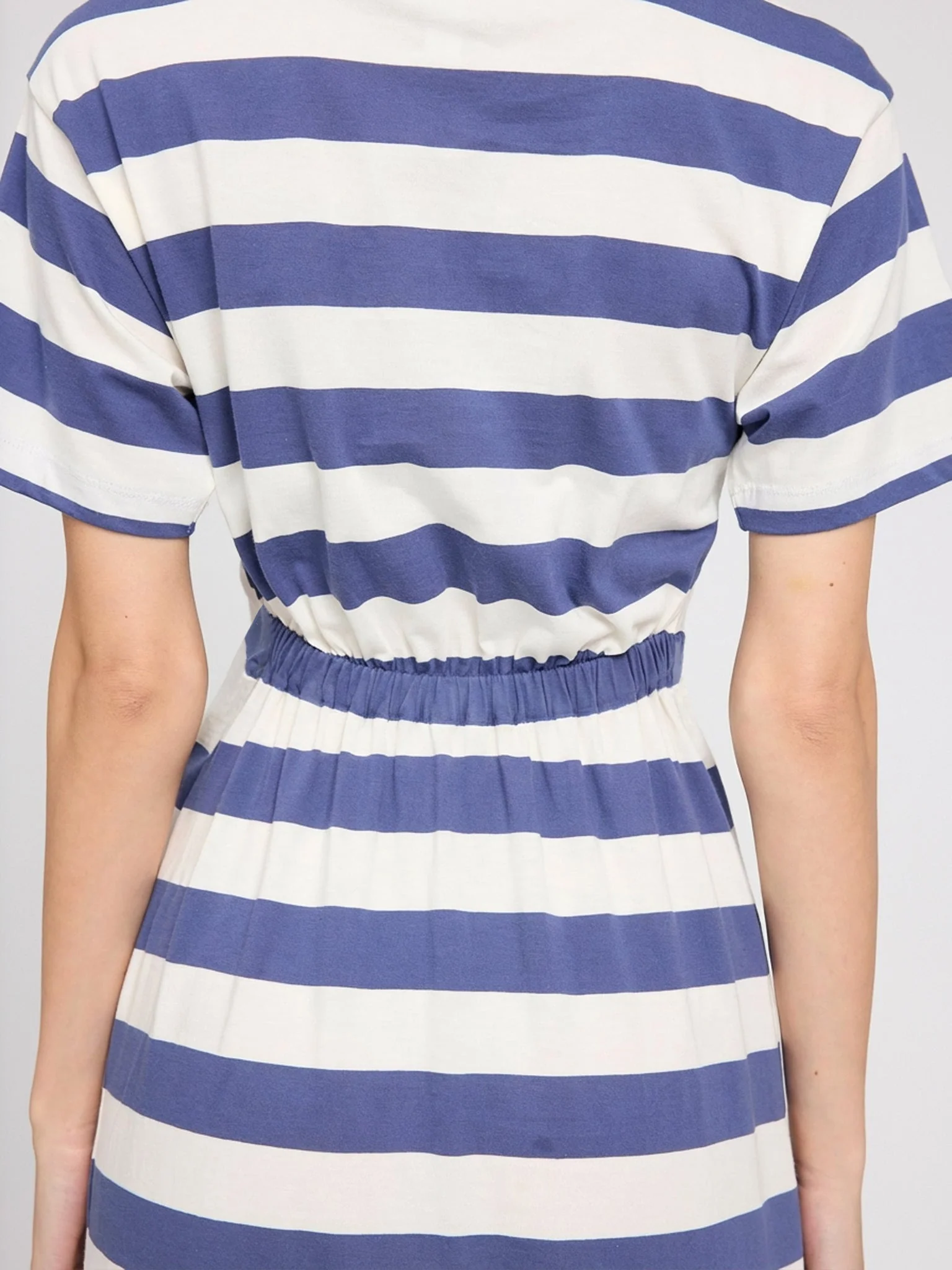 Bold Striped Jersey Dress - Image 10