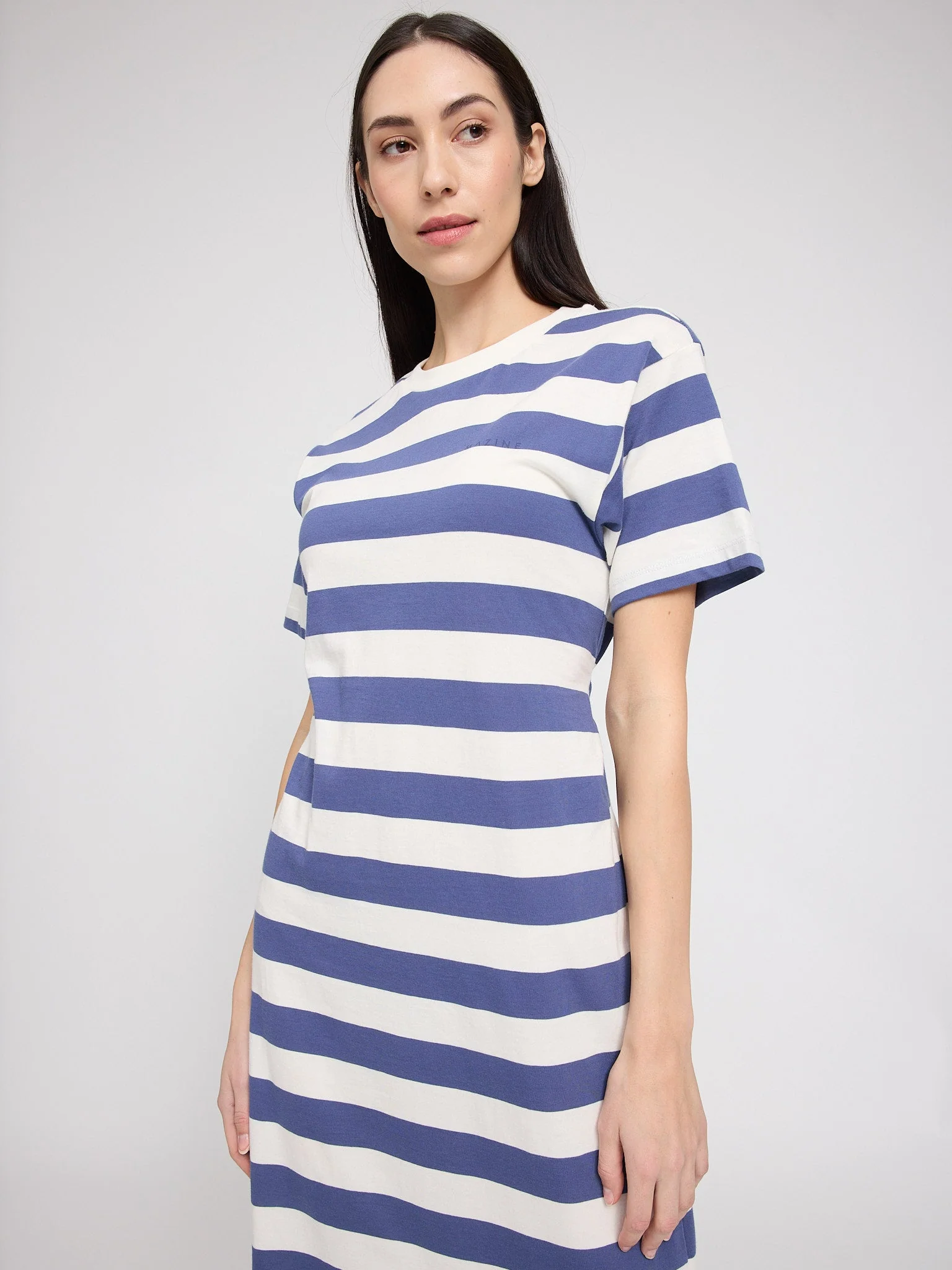 Bold Striped Jersey Dress - Image 11