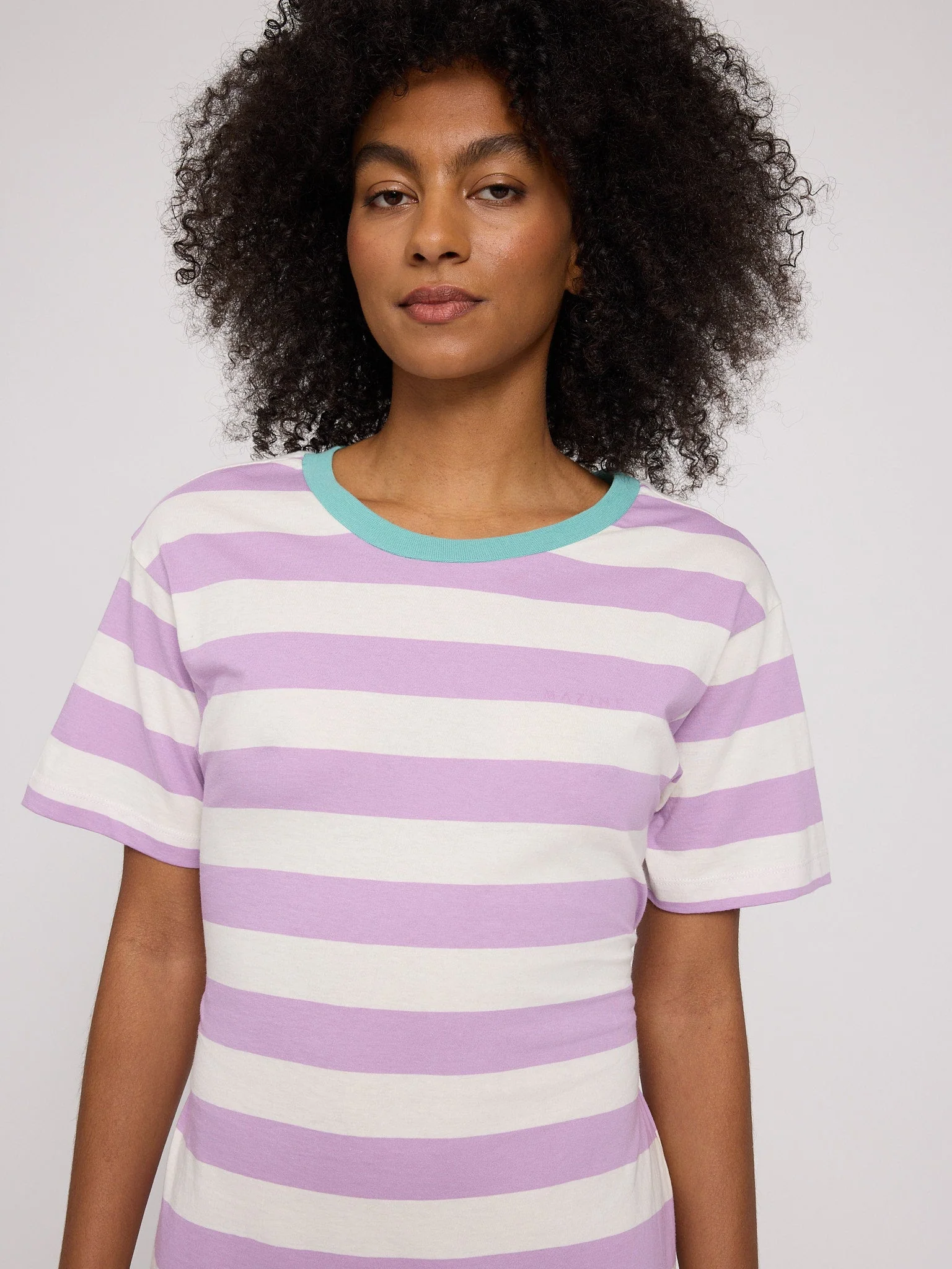 Bold Striped Jersey Dress - Image 15