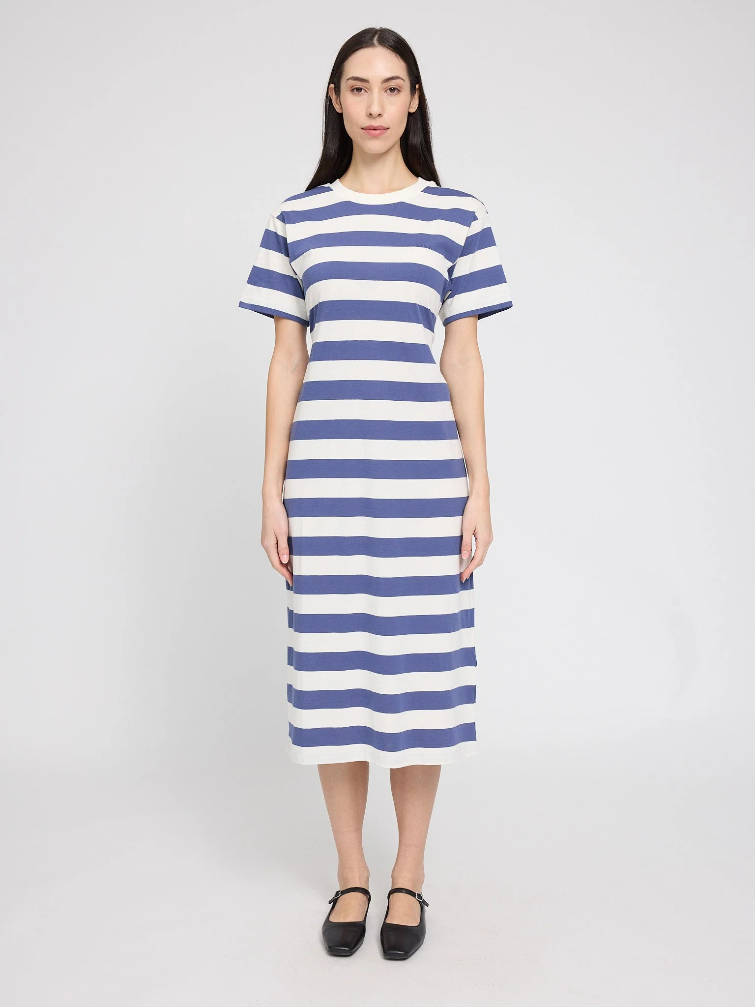 Bold Striped Jersey Dress - Image 7