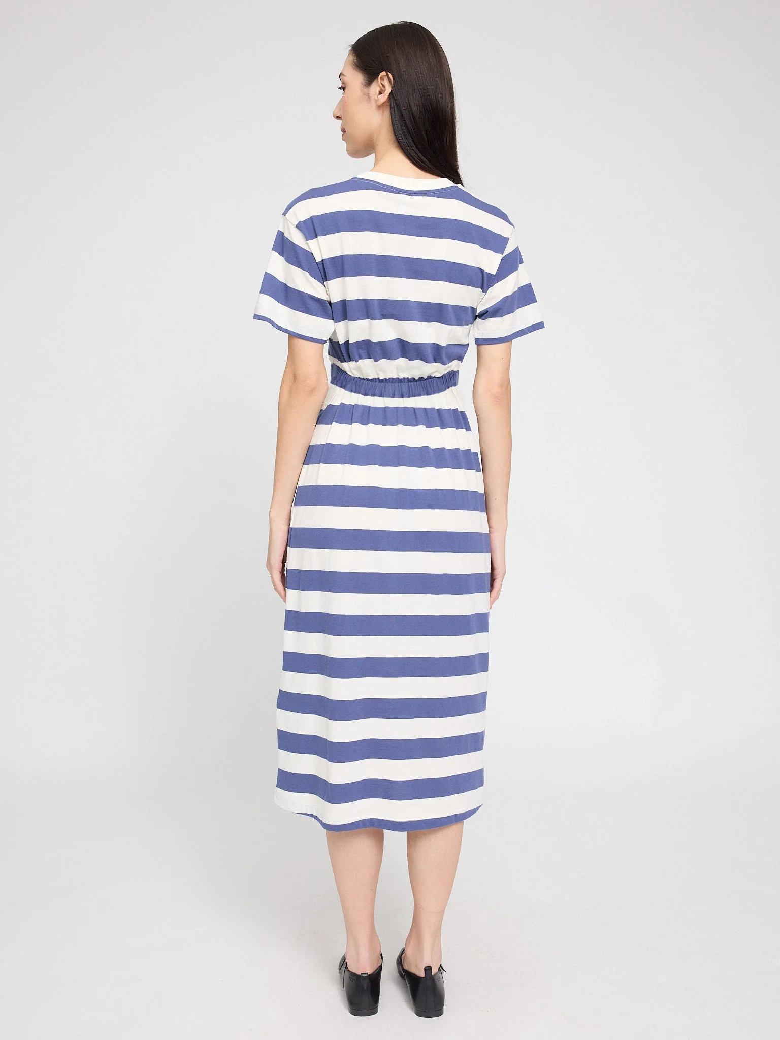 Bold Striped Jersey Dress - Image 8
