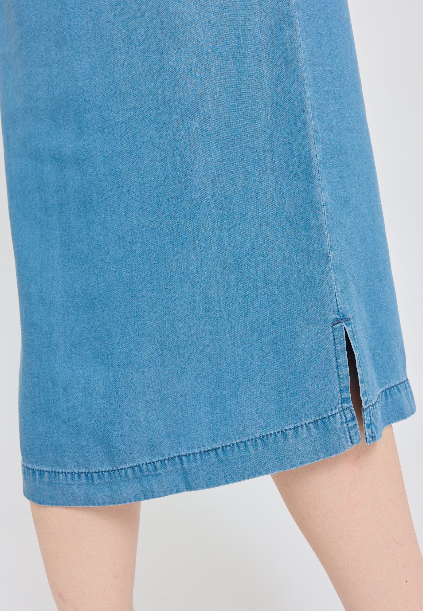 V-Neck Tencel Midi Dress - Image 4