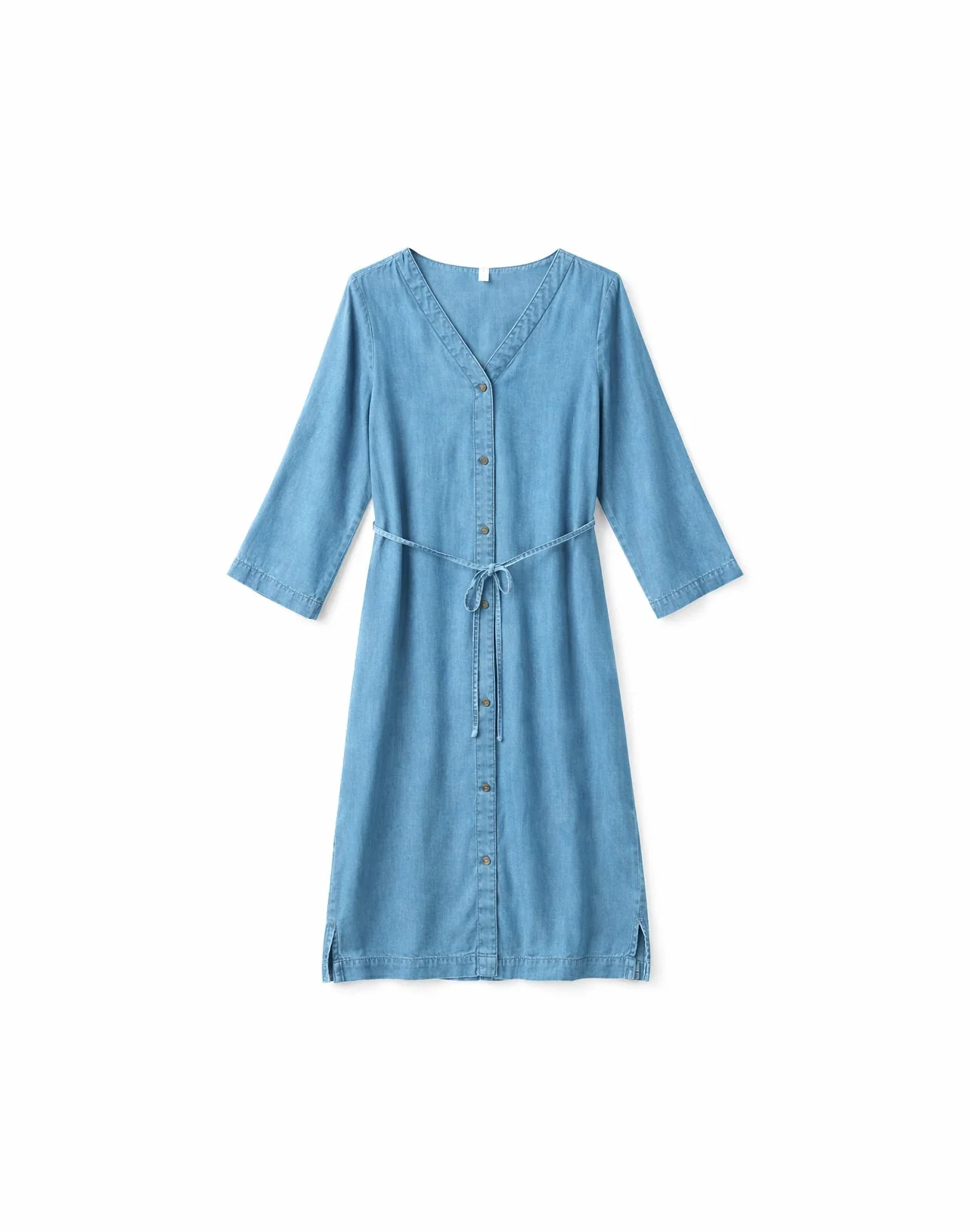 V-Neck Tencel Midi Dress - Image 7