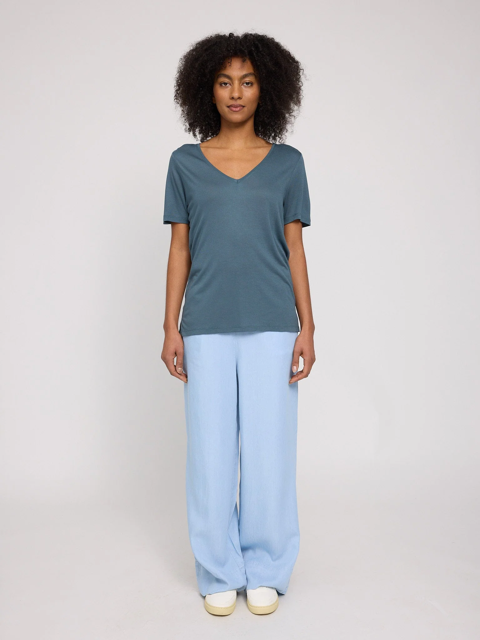 Ecovero Viscose V-Neck T-Shirt - Image 4