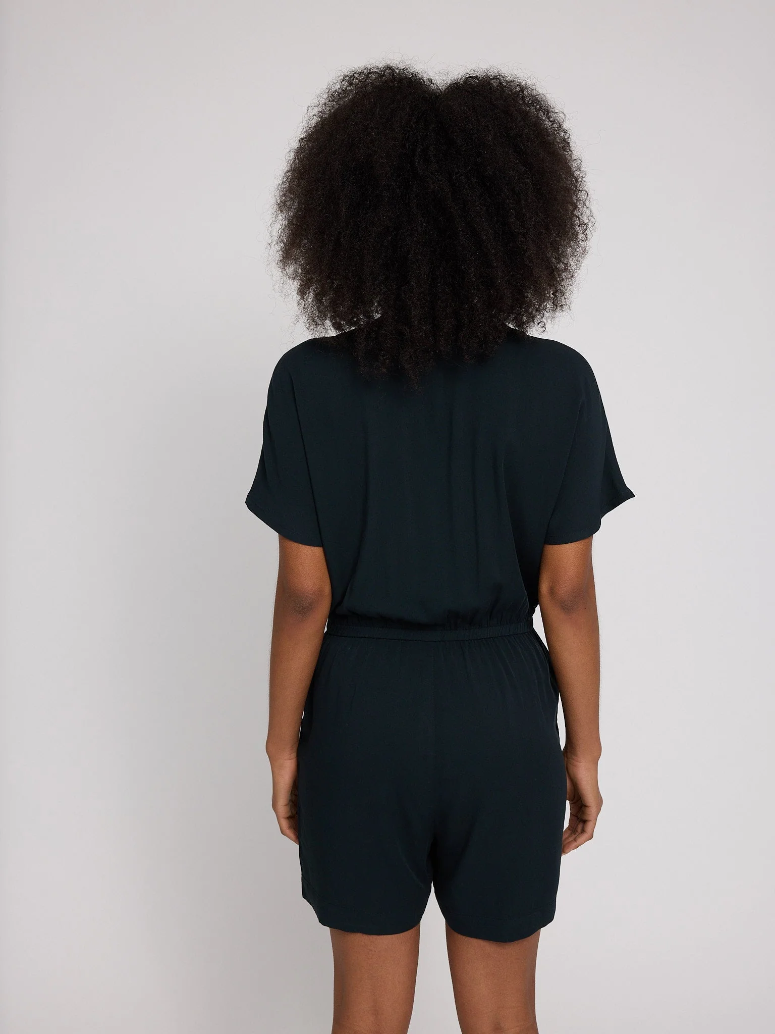 Short Viscose Jumpsuit - Image 2