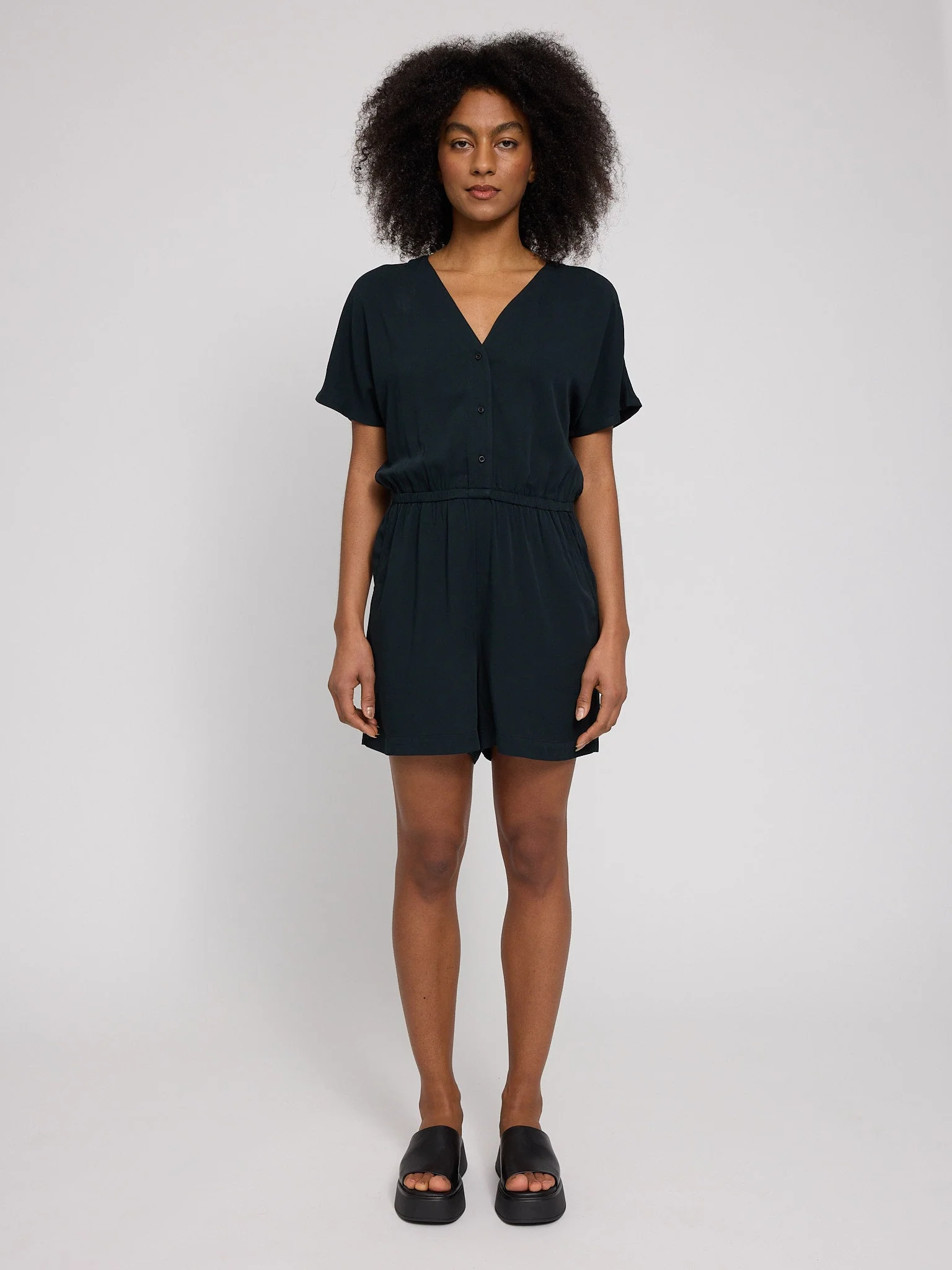 Short Viscose Jumpsuit - Image 4