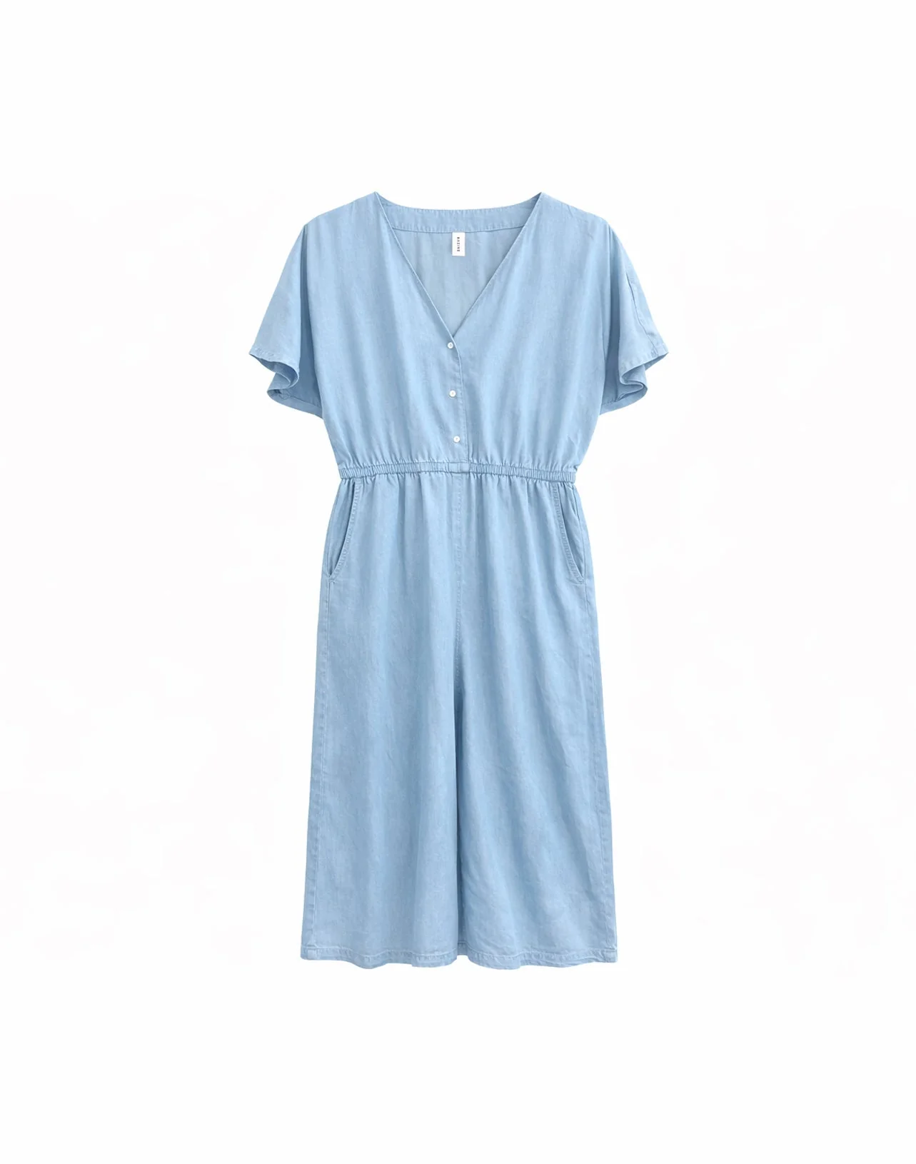 Wide Leg Tencel Jumpsuit - Image 11