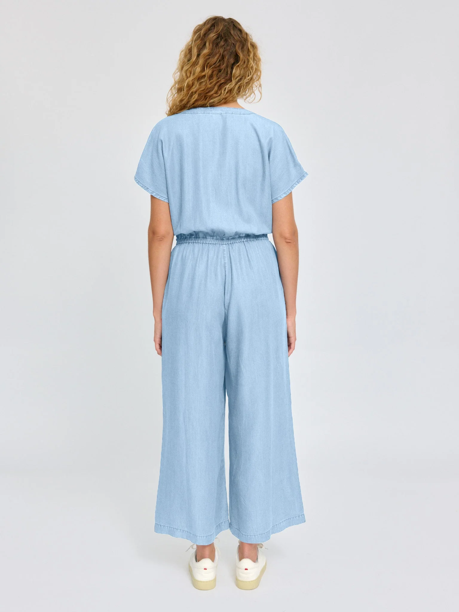 Wide Leg Tencel Jumpsuit - Image 8