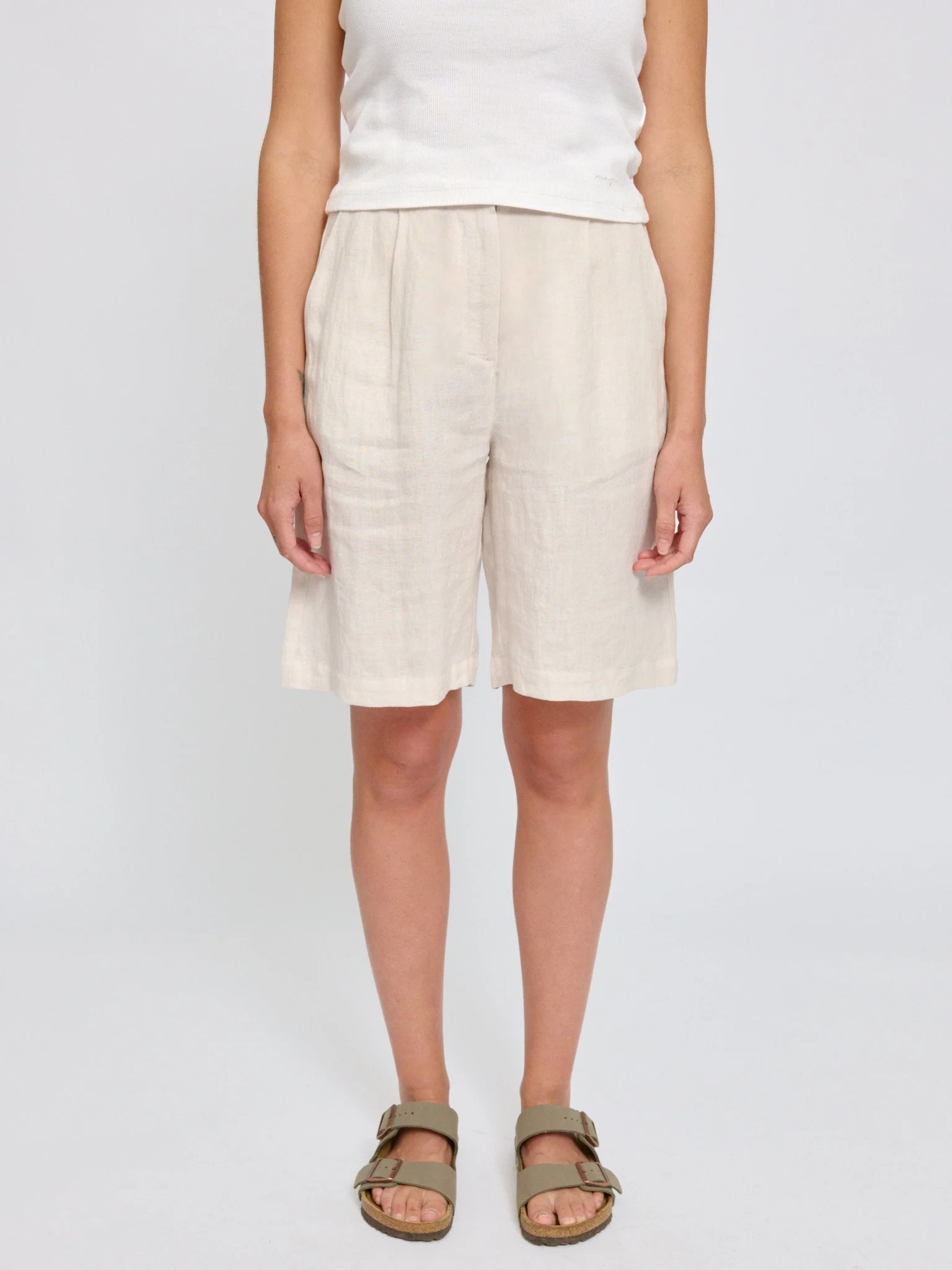 Linen Bermuda Shorts