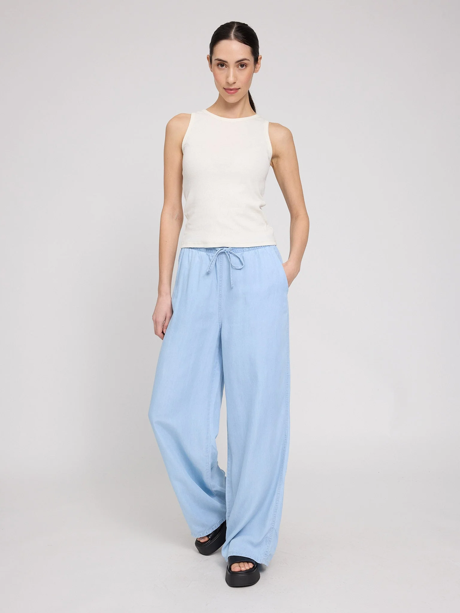 Drawstring Tencel Pants - Image 11