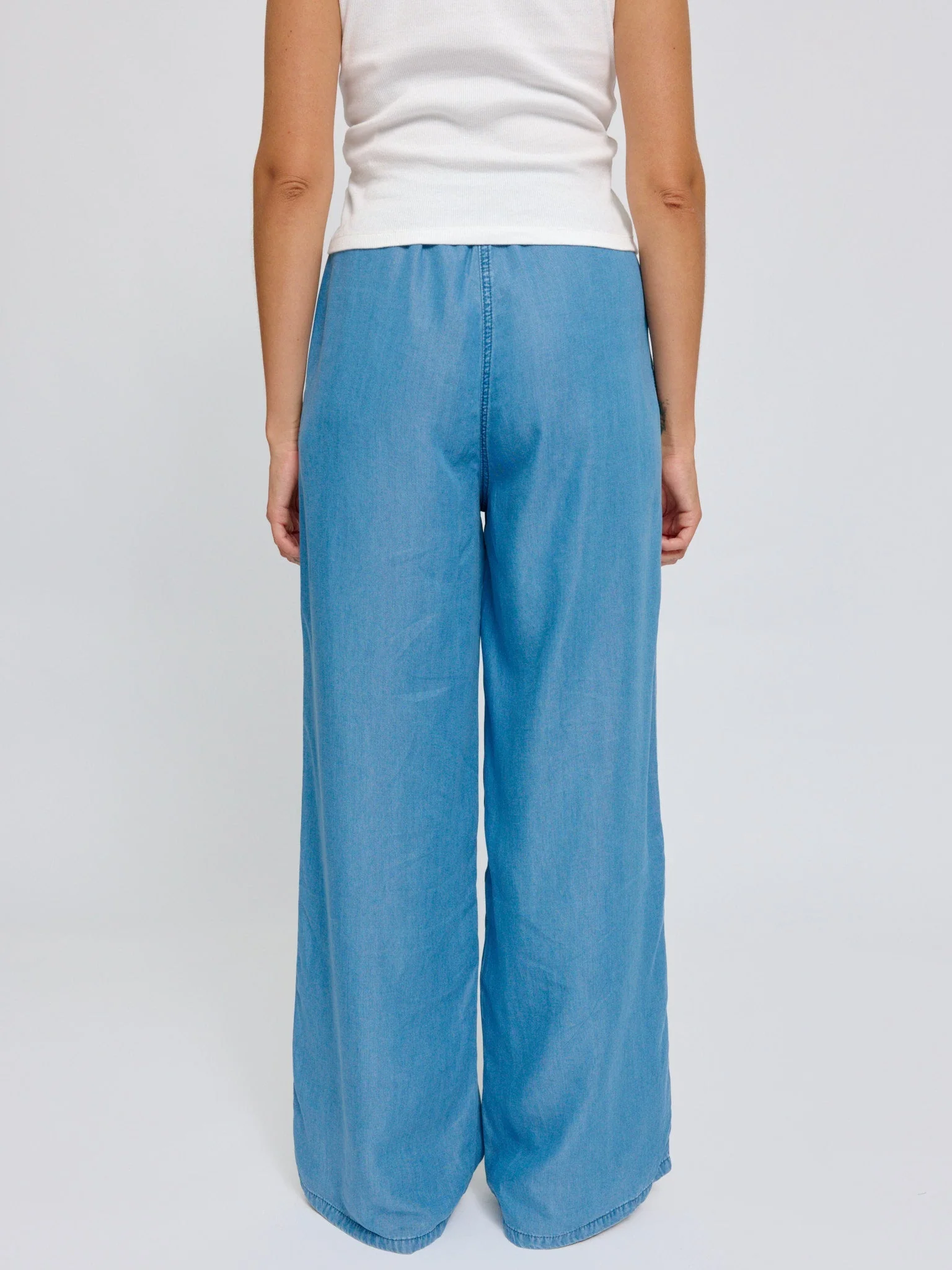 Drawstring Tencel Pants - Image 2