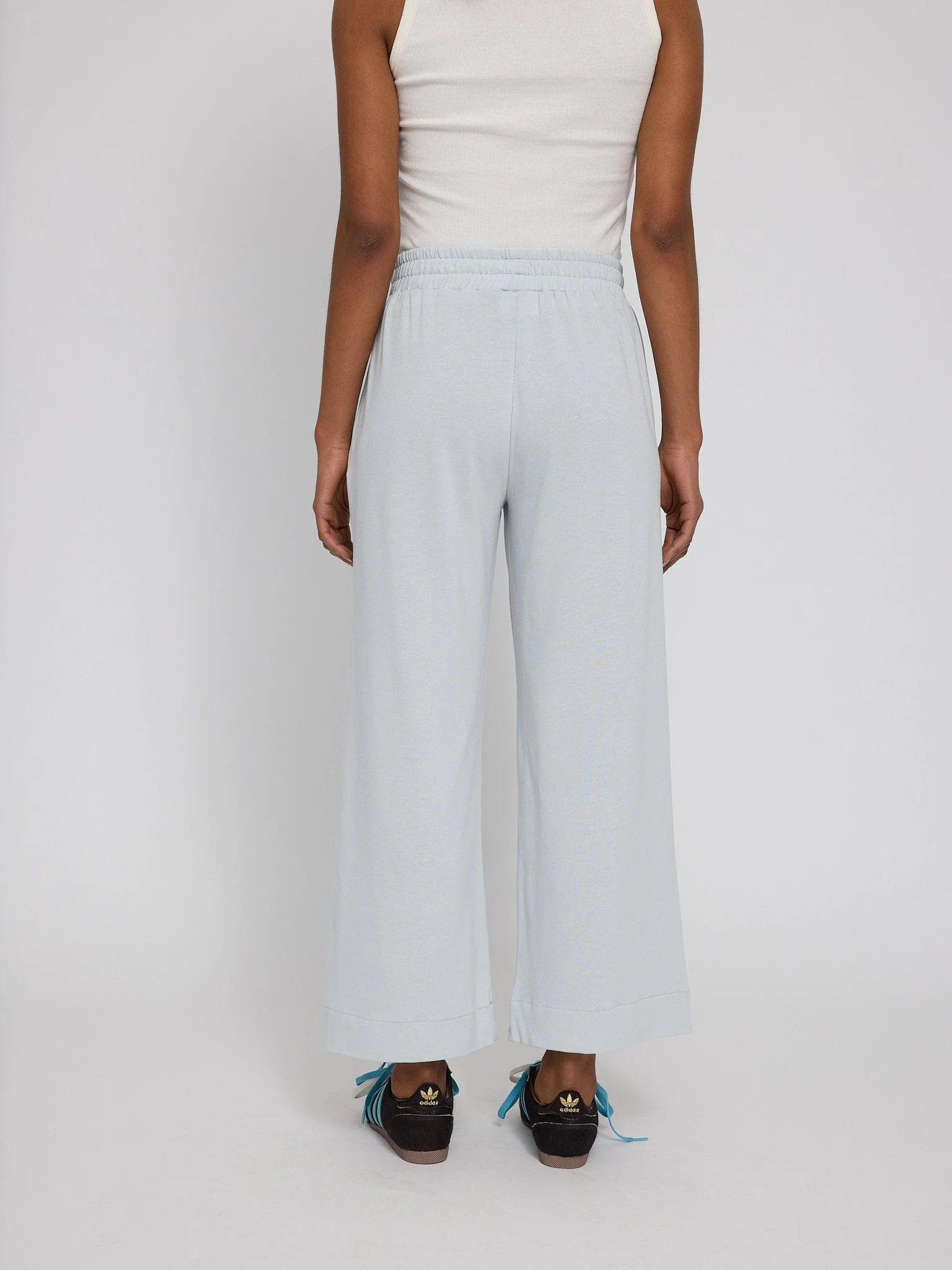 Wide Leg Jersey Knit Pants - Image 2